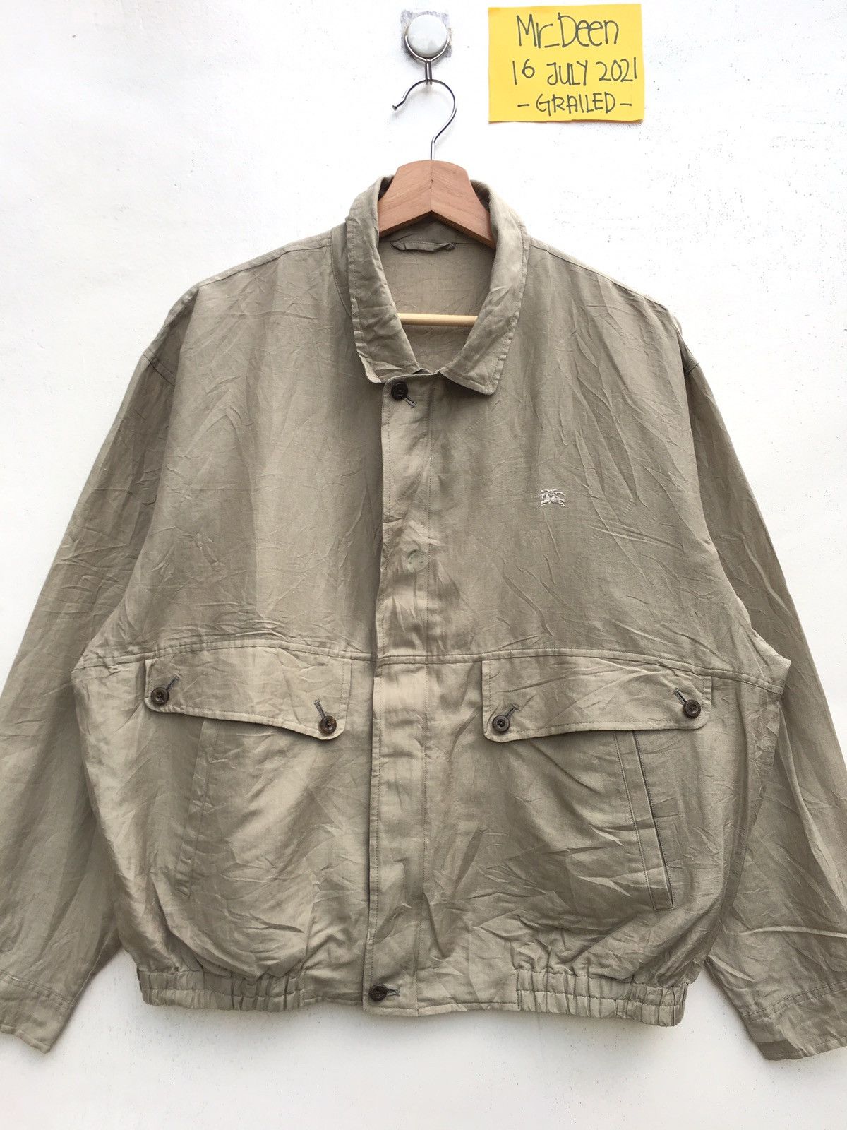 Burberry Vintage Rare Burberry Linen Jacket Size US L / EU 52-54 / 3 - 2 Thumbnail