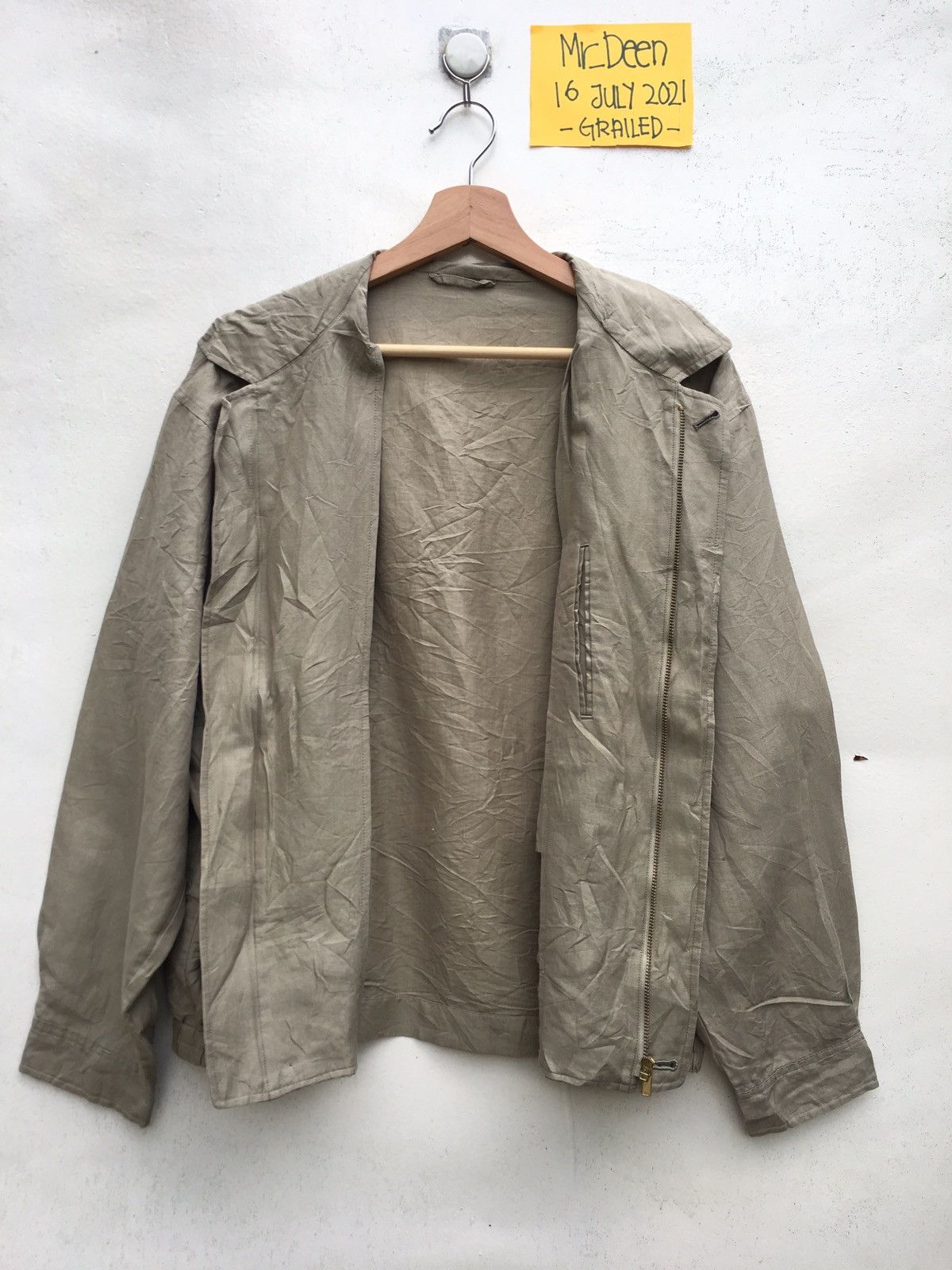 Burberry Vintage Rare Burberry Linen Jacket Size US L / EU 52-54 / 3 - 13 Thumbnail