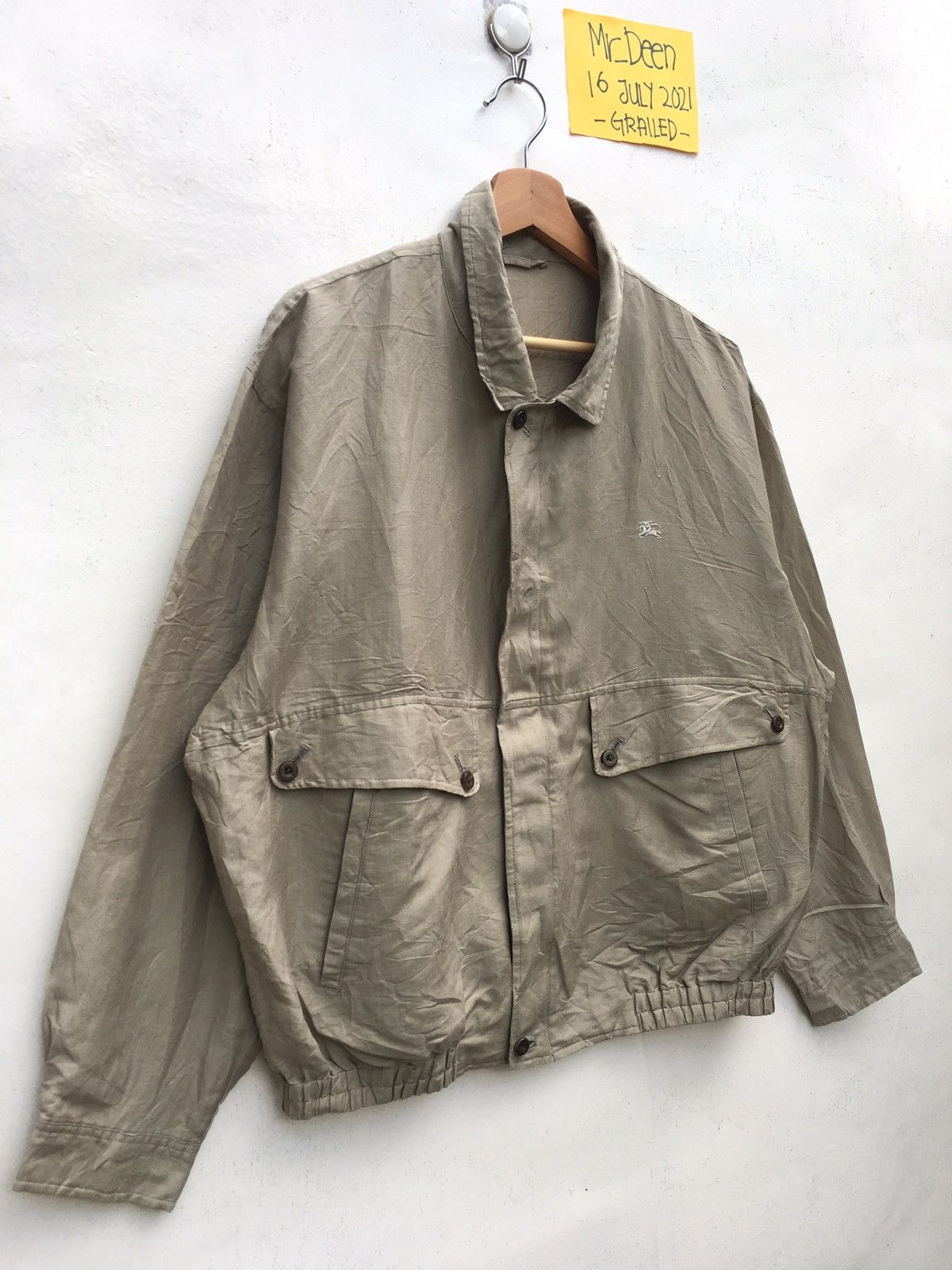 Burberry Vintage Rare Burberry Linen Jacket Size US L / EU 52-54 / 3 - 3 Thumbnail