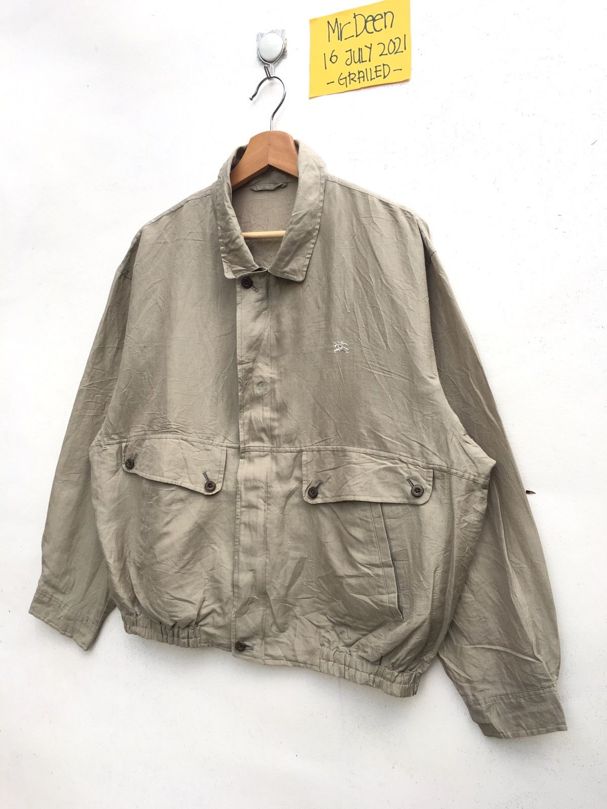 Burberry Vintage Rare Burberry Linen Jacket Size US L / EU 52-54 / 3 - 4 Thumbnail