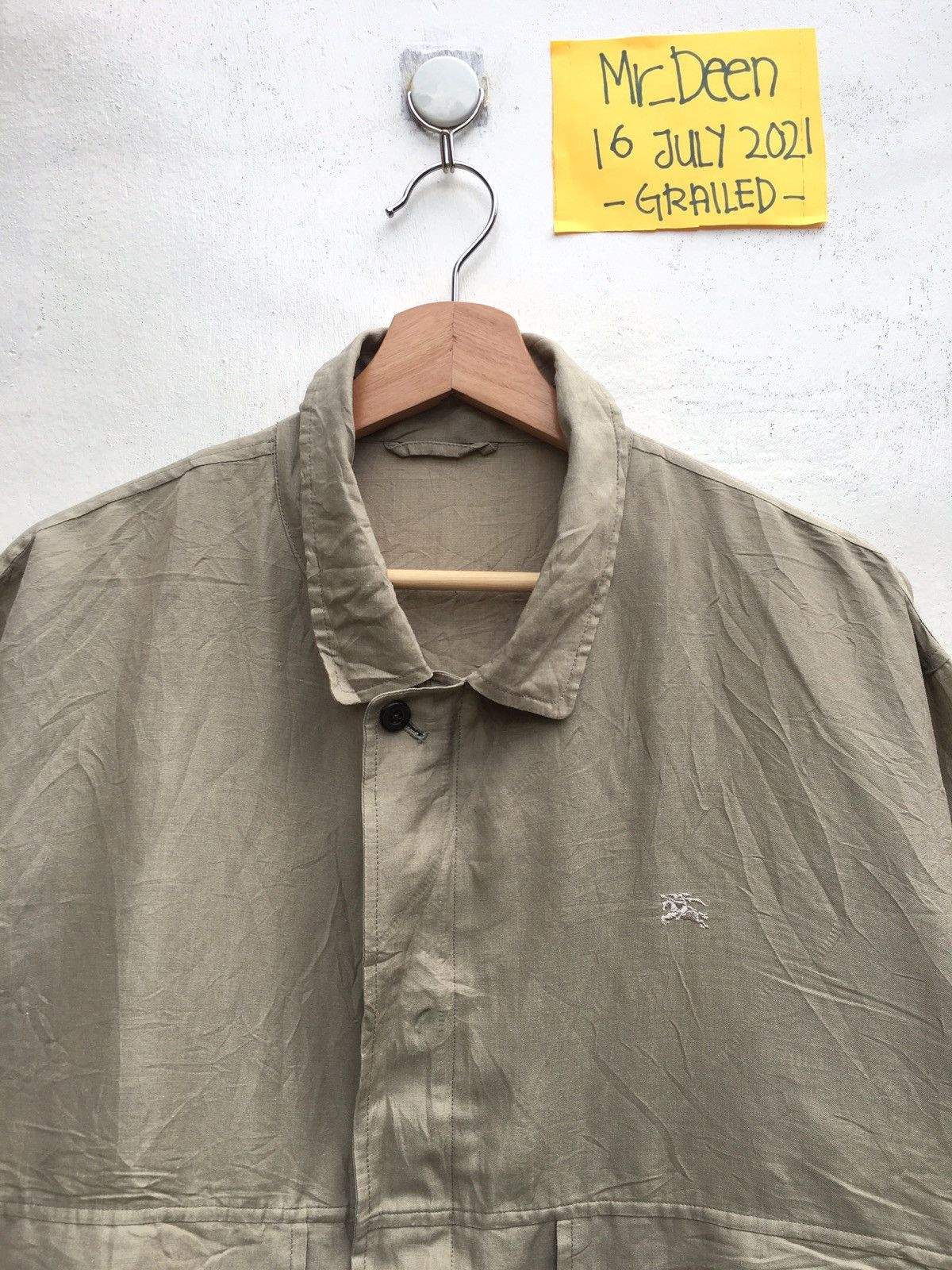 Burberry Vintage Rare Burberry Linen Jacket Size US L / EU 52-54 / 3 - 5 Thumbnail