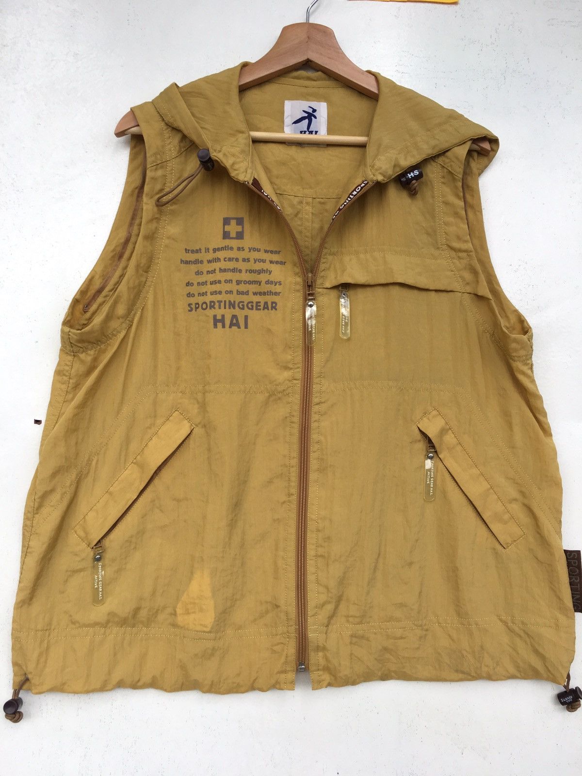 Hai Sporting Gear Vintage Hai Sporting Gear Issey Miyake Sleevless Hoodie Size US M / EU 48-50 / 2 - 2 Thumbnail