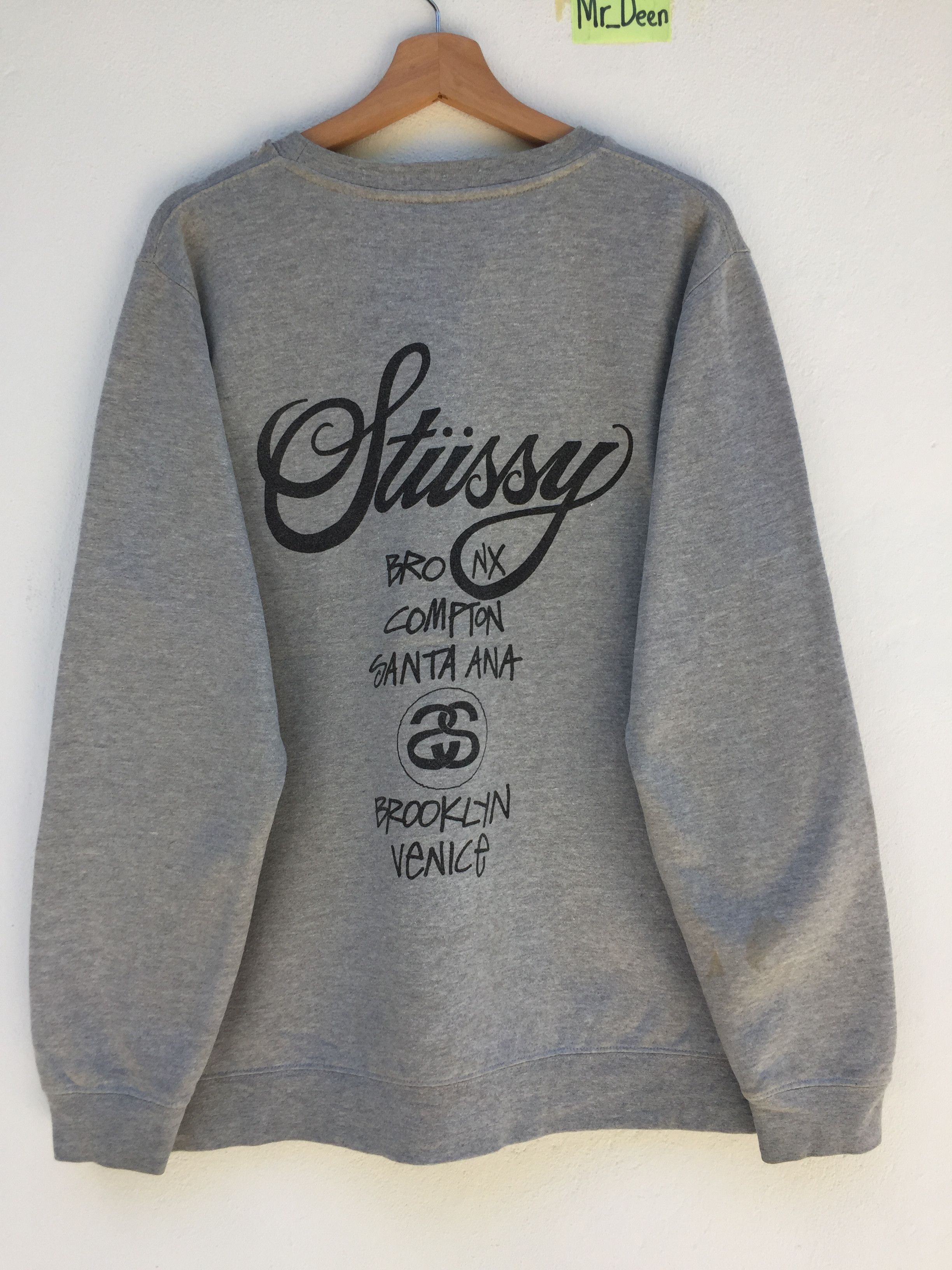 Stussy Vintage Stussy World Tour Sweatshirt Size US L / EU 52-54 / 3 - 6 Thumbnail