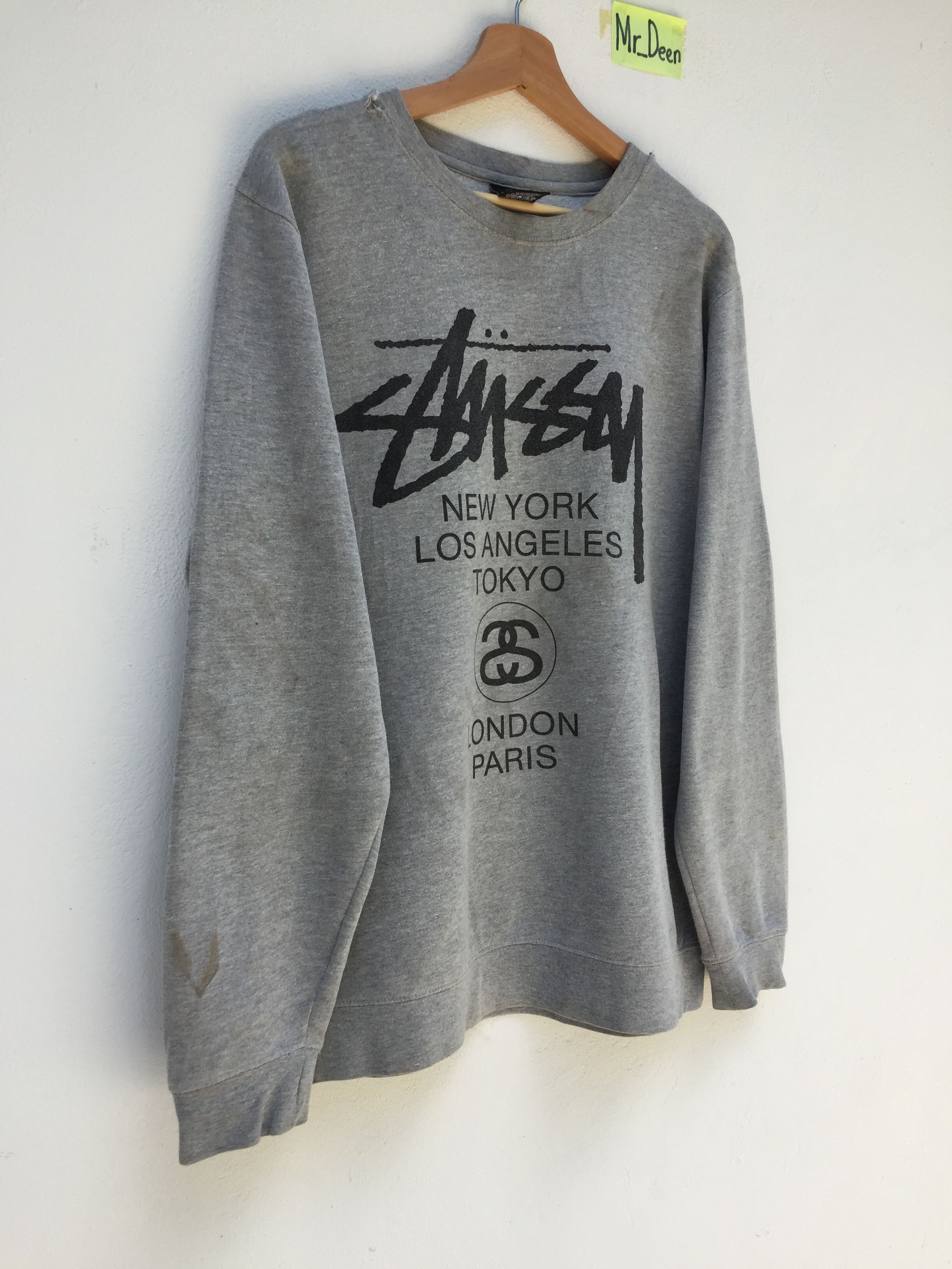 Stussy Vintage Stussy World Tour Sweatshirt Size US L / EU 52-54 / 3 - 2 Thumbnail