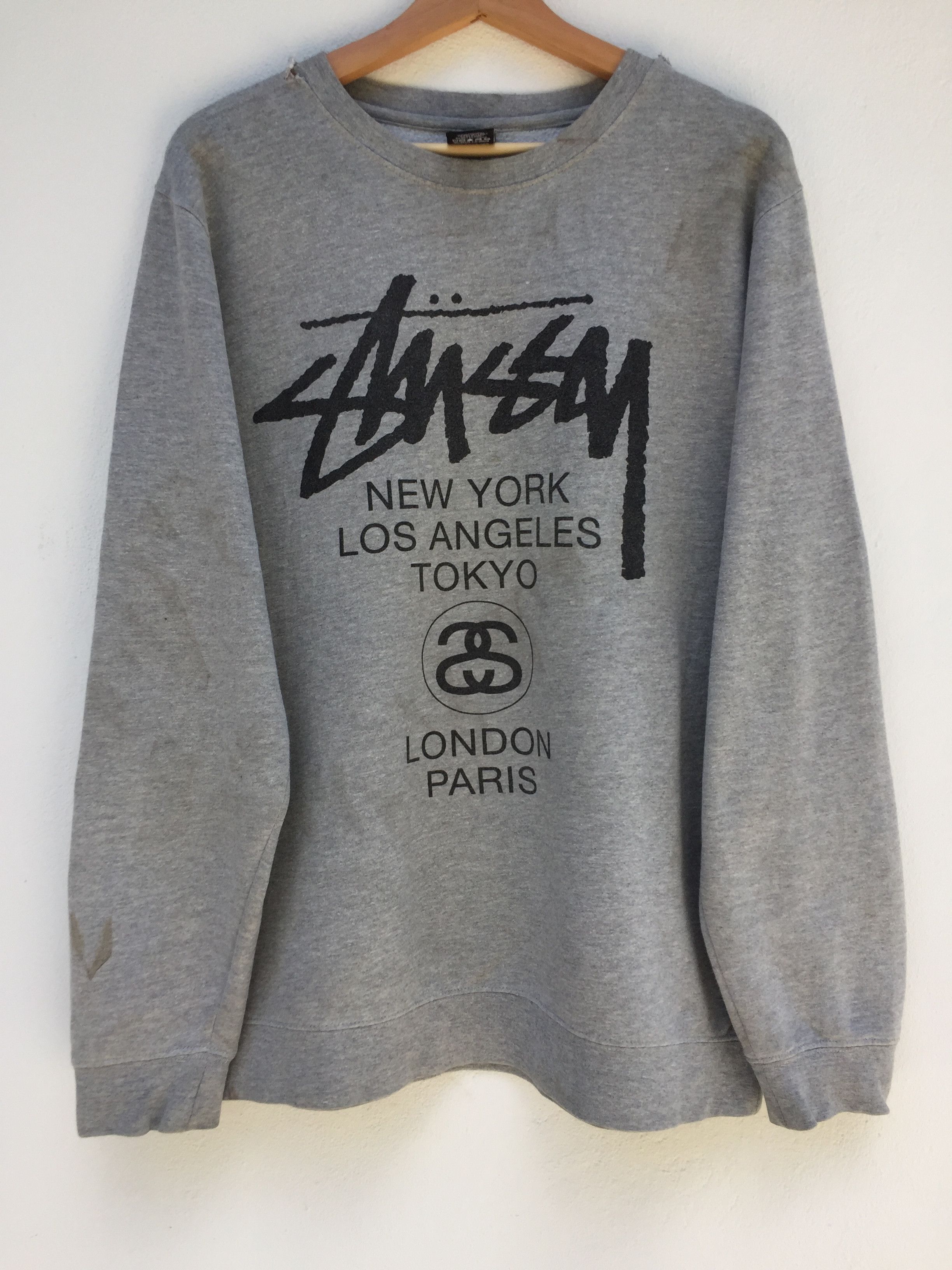 Stussy World Tour Sweatshirt | Grailed