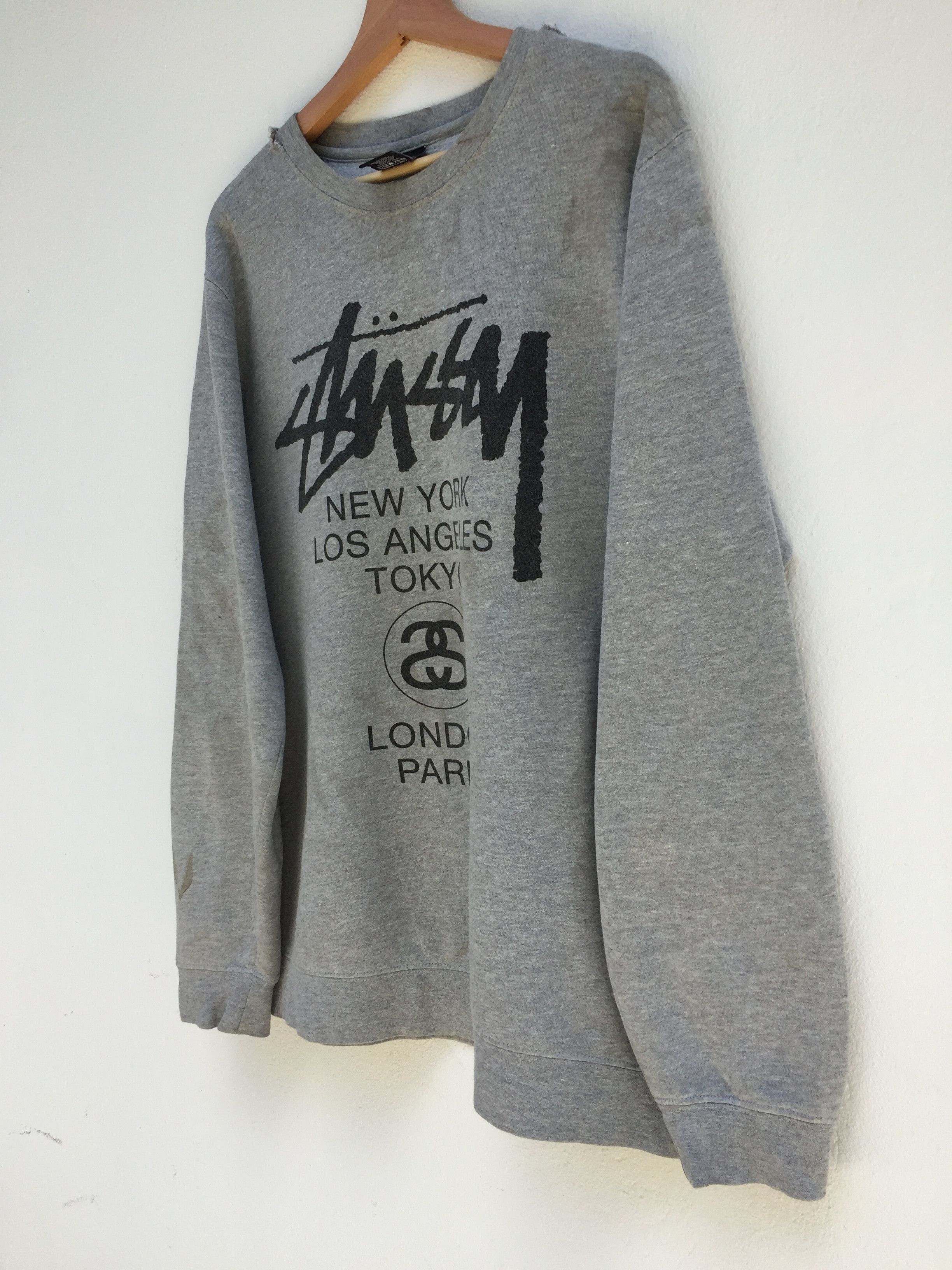 Stussy Vintage Stussy World Tour Sweatshirt Size US L / EU 52-54 / 3 - 3 Thumbnail
