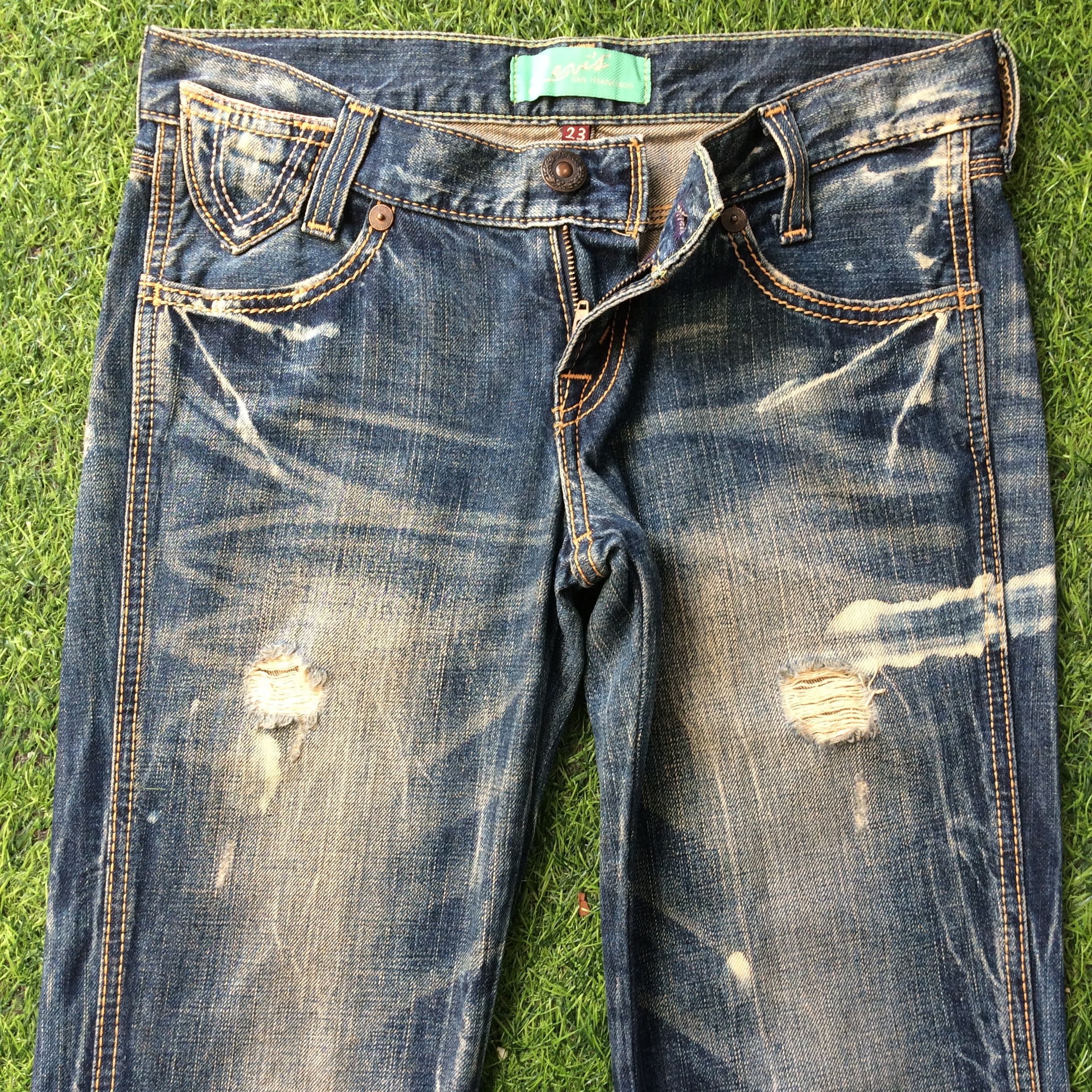 Levi's Distressed Levi's Low Rise Jeans #D-467 Size 25" / US 0 / IT 36 - 3 Thumbnail