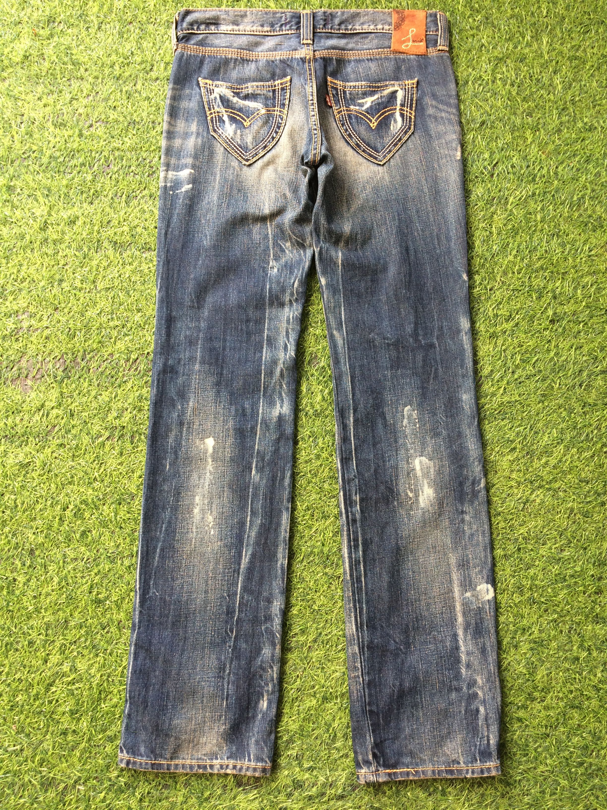 Levi's Distressed Levi's Low Rise Jeans #D-467 Size 25" / US 0 / IT 36 - 2 Thumbnail