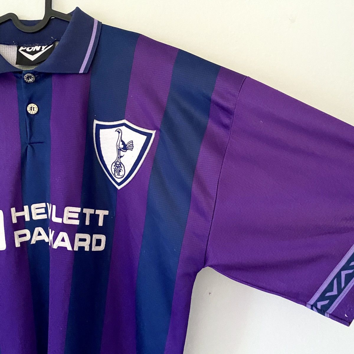 PONY × Vintage 1995 Tottenham Sheringham Pony Vintage Soccer Jersey Size US XL / EU 56 / 4 - 5 Thumbnail
