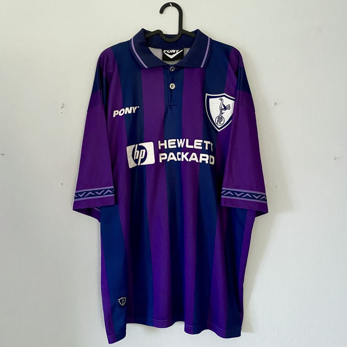 PONY × Vintage 1995 Tottenham Sheringham Pony Vintage Soccer Jersey Size US XL / EU 56 / 4 - 3 Thumbnail