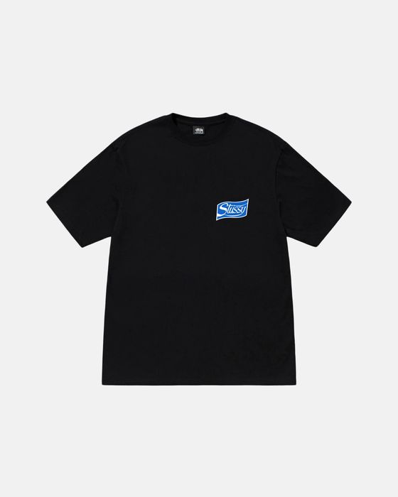 Stussy **NEW RARE** STUSSY SODA CAN BLACK LOGO TEE T-SHIRT L | Grailed