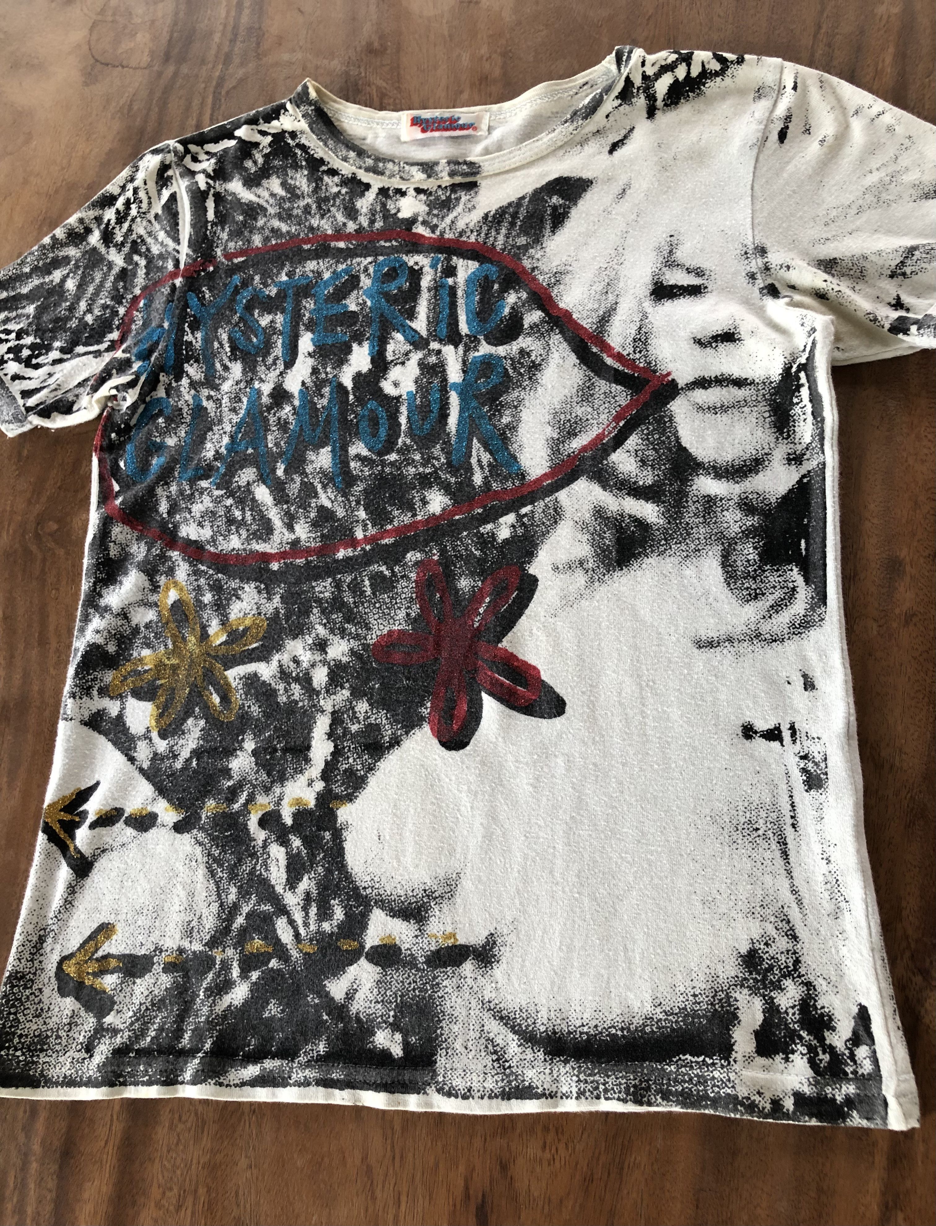Hysteric Glamour RARE🔥90’S HYSTERIC GLAMOUR NAKED STRIPPER OVER PRINT TEE Size XXS / US 00 / IT 34 - 17 Thumbnail
