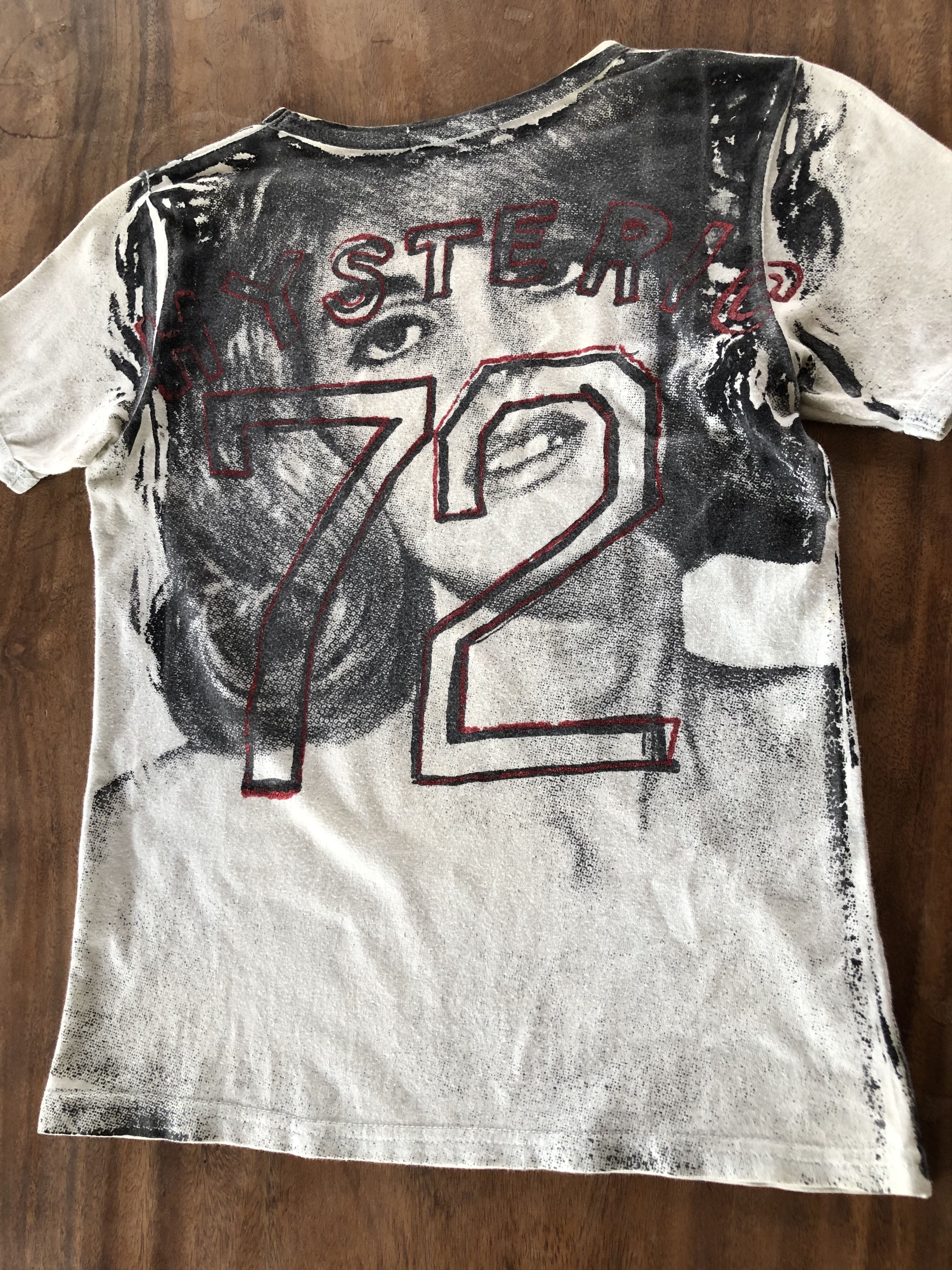 Hysteric Glamour RARE🔥90’S HYSTERIC GLAMOUR NAKED STRIPPER OVER PRINT TEE Size XXS / US 00 / IT 34 - 18 Thumbnail