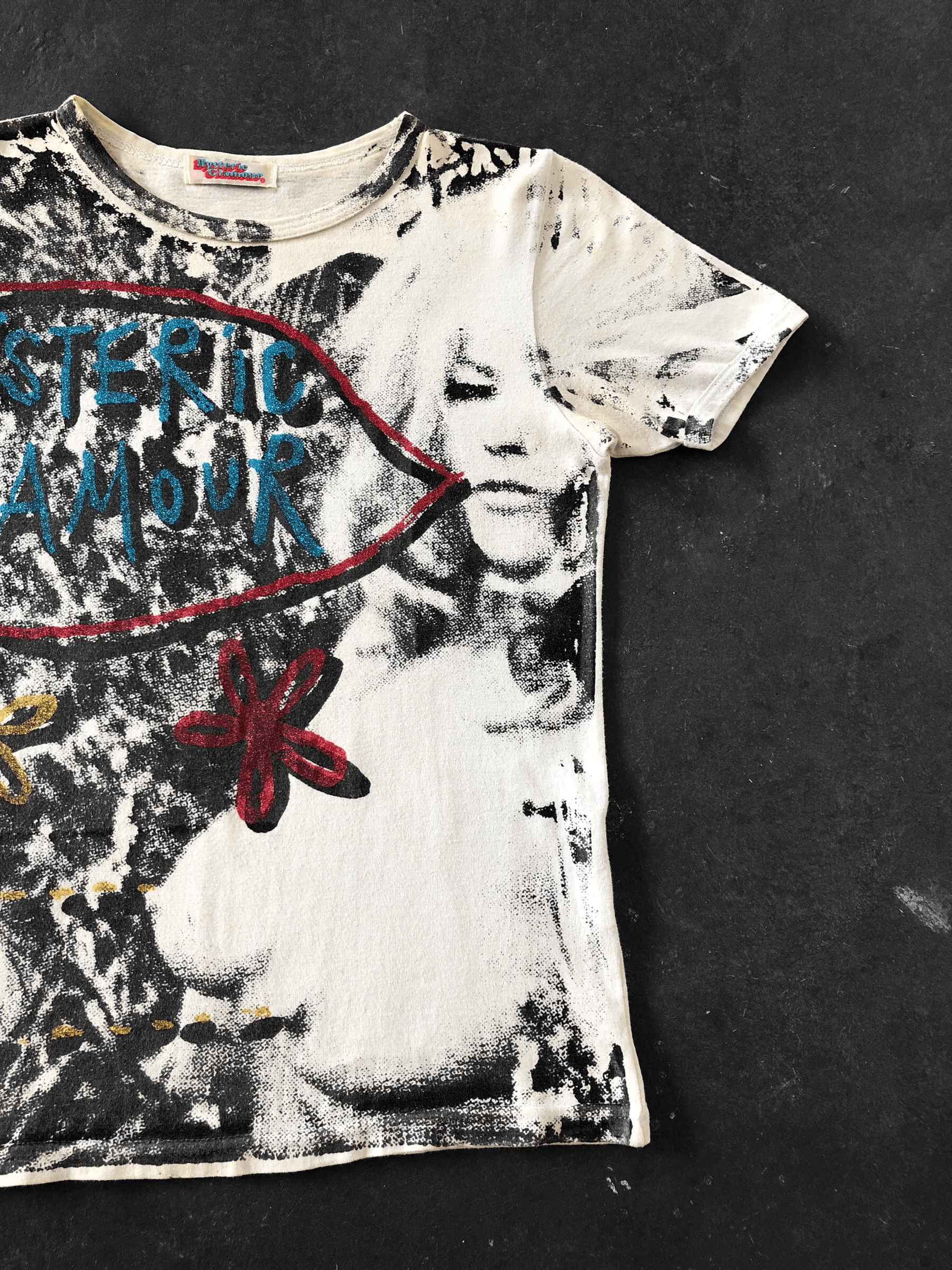 Hysteric Glamour RARE🔥90’S HYSTERIC GLAMOUR NAKED STRIPPER OVER PRINT TEE Size XXS / US 00 / IT 34 - 3 Thumbnail