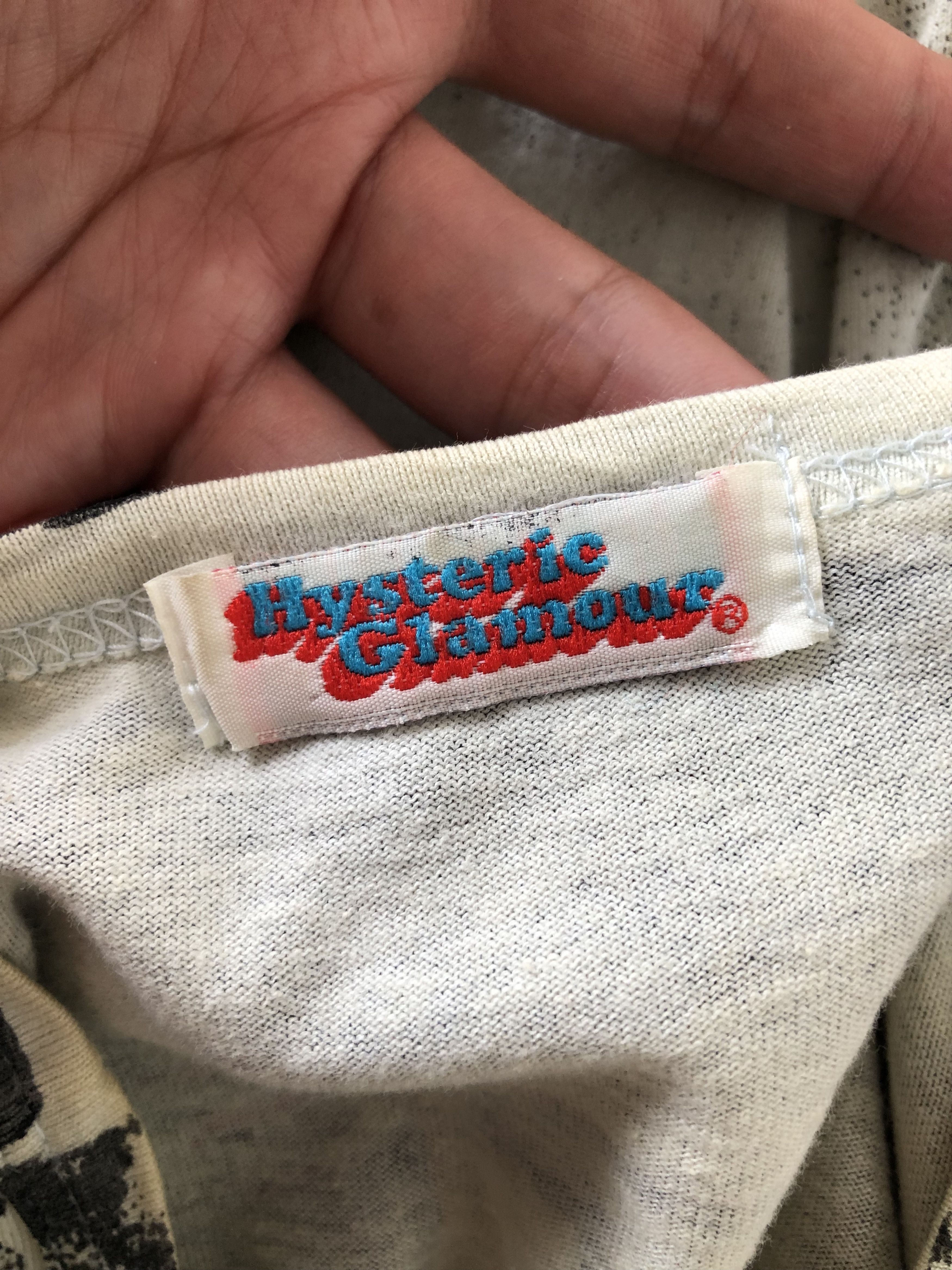 Hysteric Glamour RARE🔥90’S HYSTERIC GLAMOUR NAKED STRIPPER OVER PRINT TEE Size XXS / US 00 / IT 34 - 13 Thumbnail