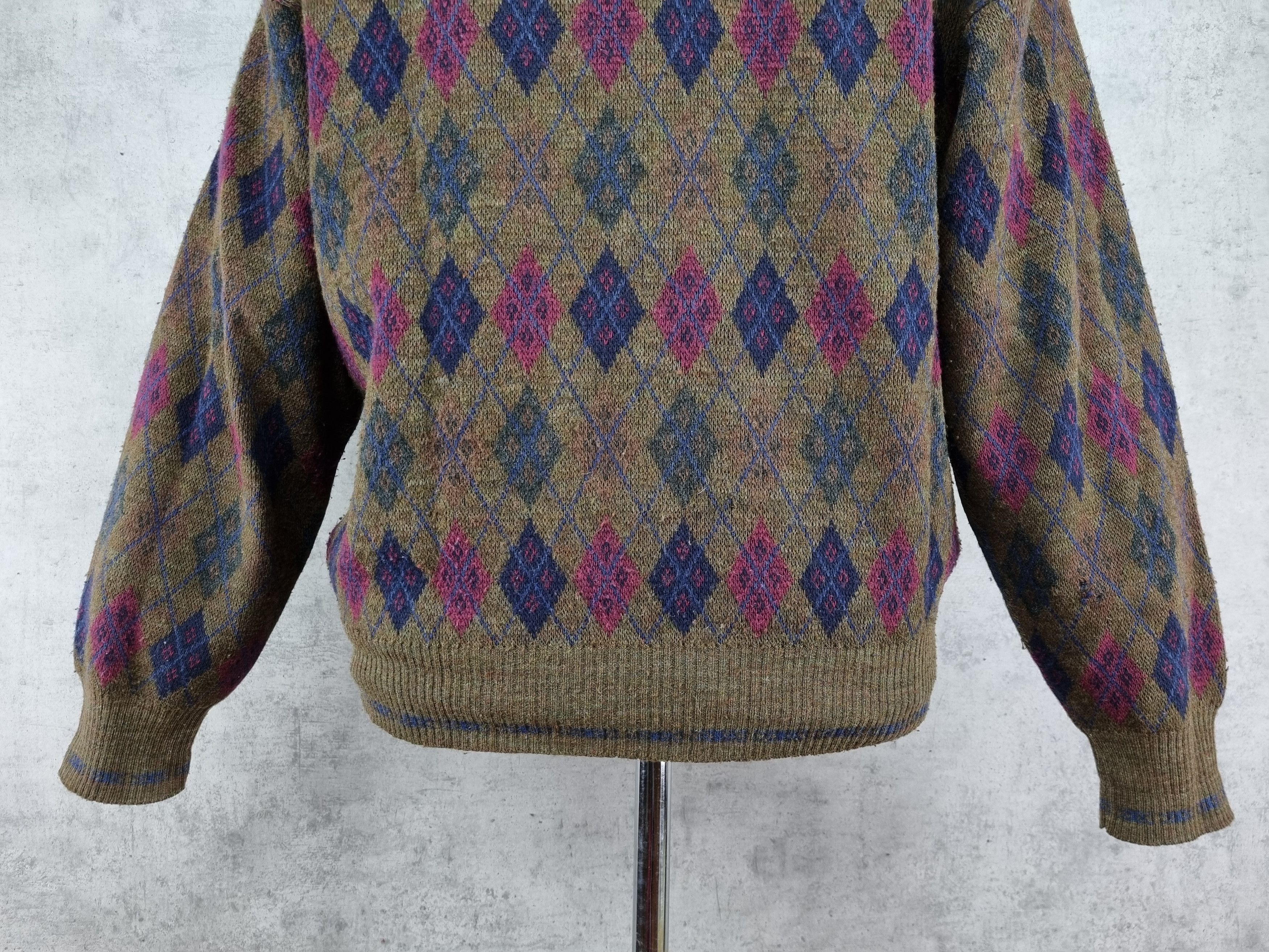 Other 80s Ottimo Cardigan Vintage Wool Sweater Tyler Style Size US L / EU 52-54 / 3 - 9 Thumbnail