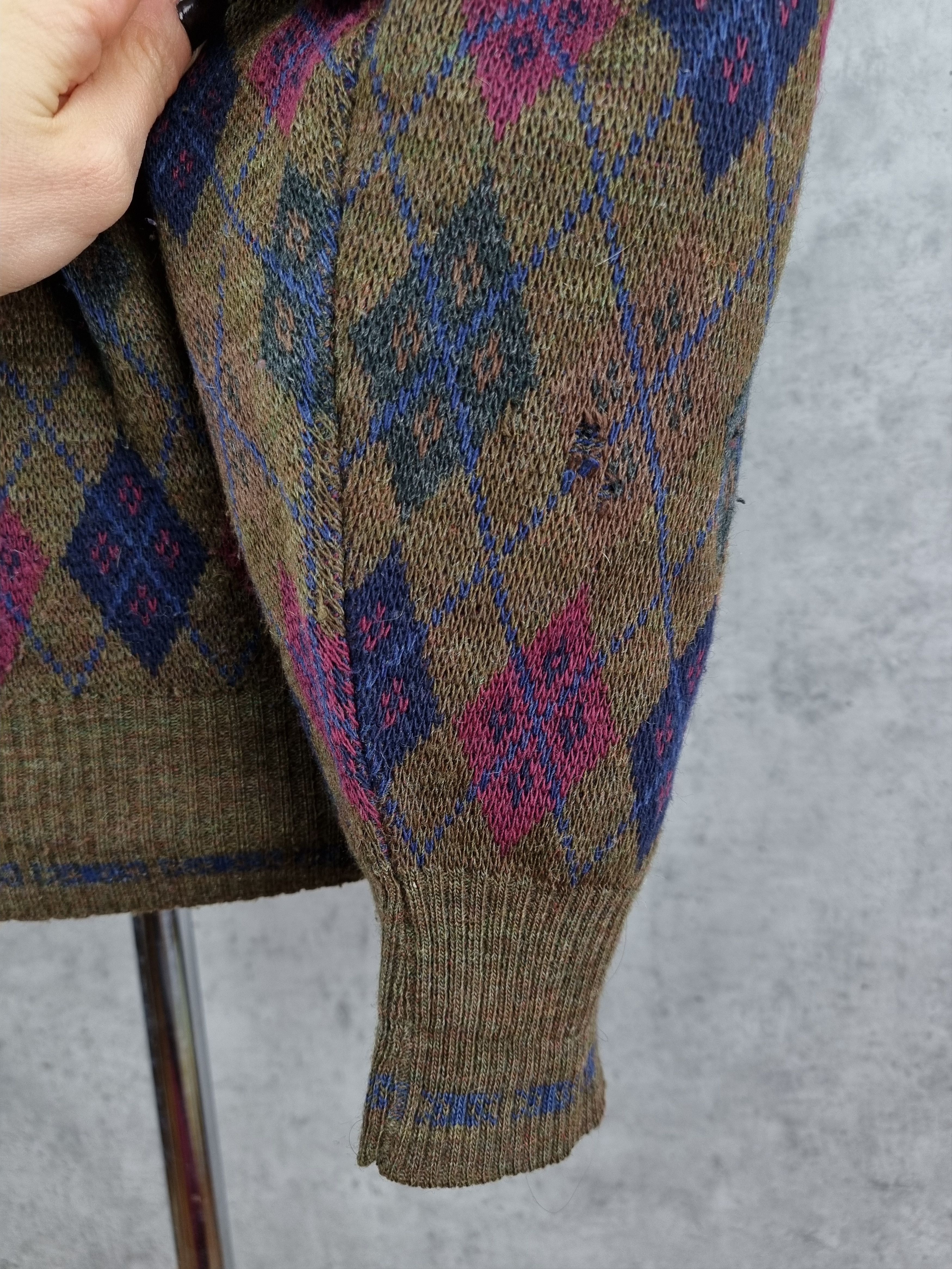 Other 80s Ottimo Cardigan Vintage Wool Sweater Tyler Style Size US L / EU 52-54 / 3 - 12 Thumbnail
