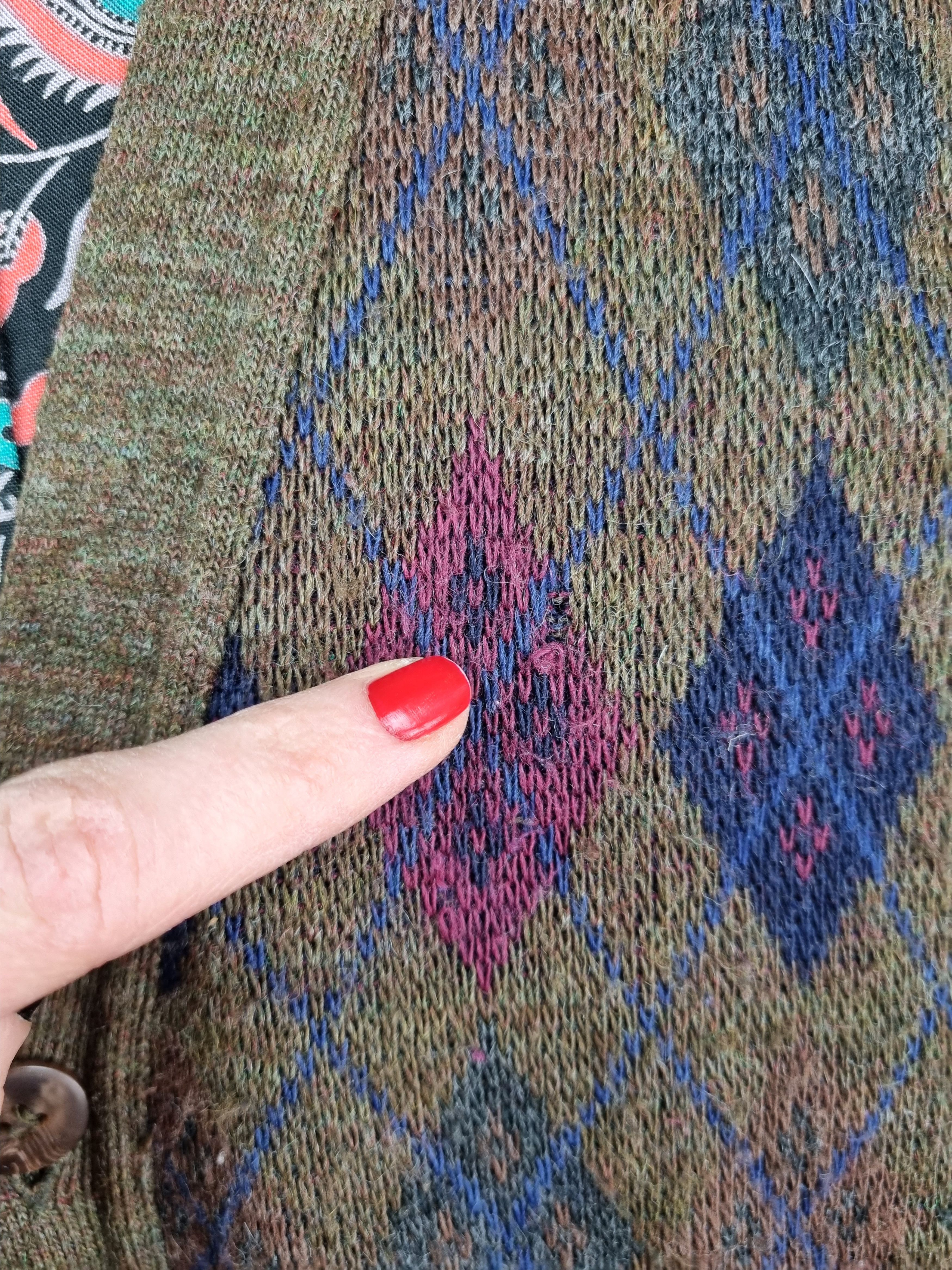 Other 80s Ottimo Cardigan Vintage Wool Sweater Tyler Style Size US L / EU 52-54 / 3 - 15 Thumbnail