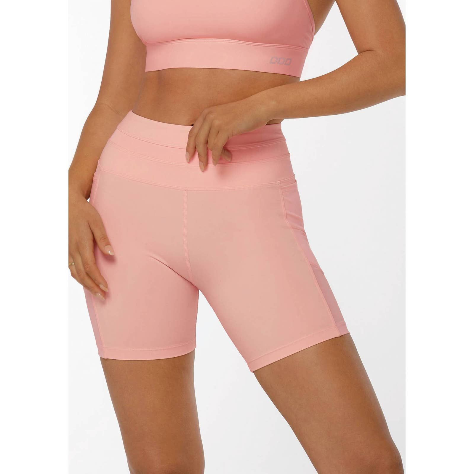 Designer LORNA JANE Ultra Hold Booty 7/8 Bike Shorts In Blushed Pink ...