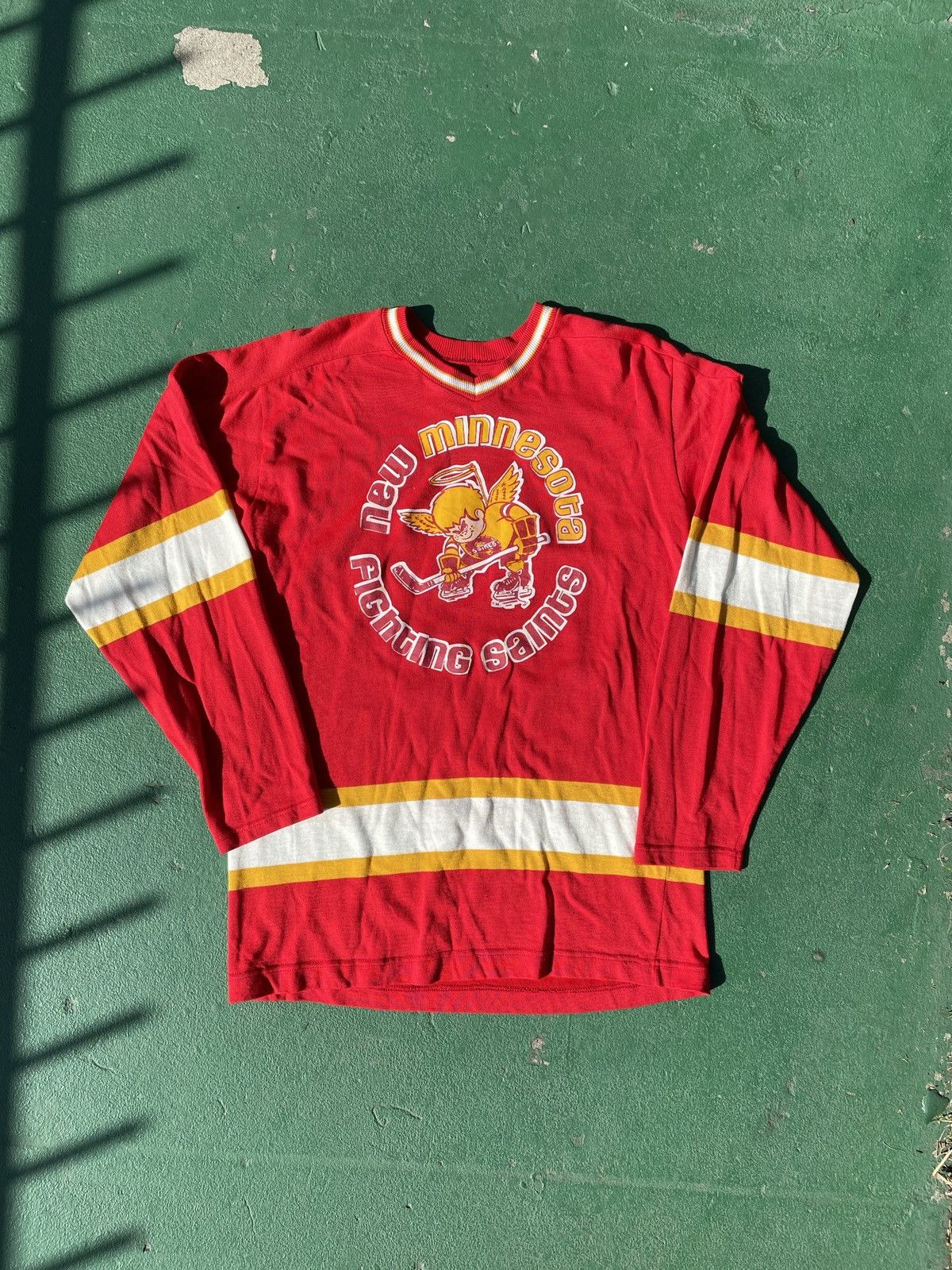Vintage 1970s Vintage Minnesota Fighting Saints Jersey/Shirt Size US M / EU 48-50 / 2 - 2 Thumbnail