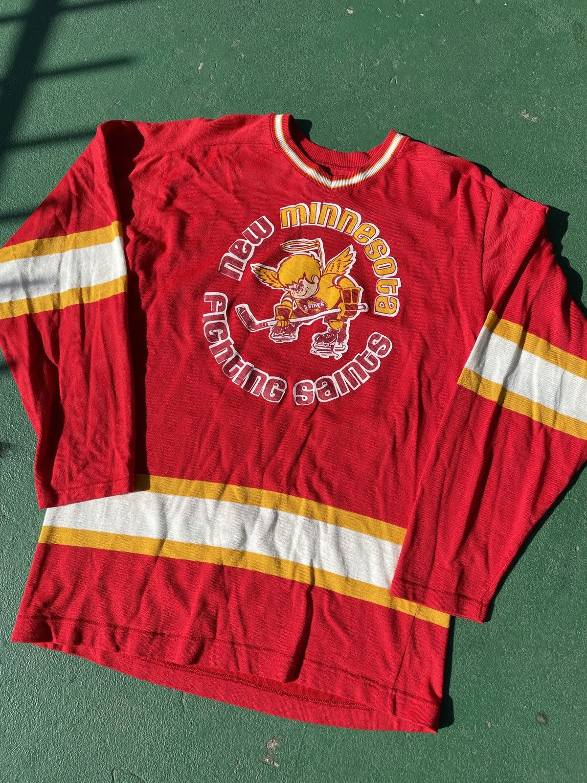Vintage 1970s Vintage Minnesota Fighting Saints Jersey/Shirt Size US M / EU 48-50 / 2 - 1 Thumbnail