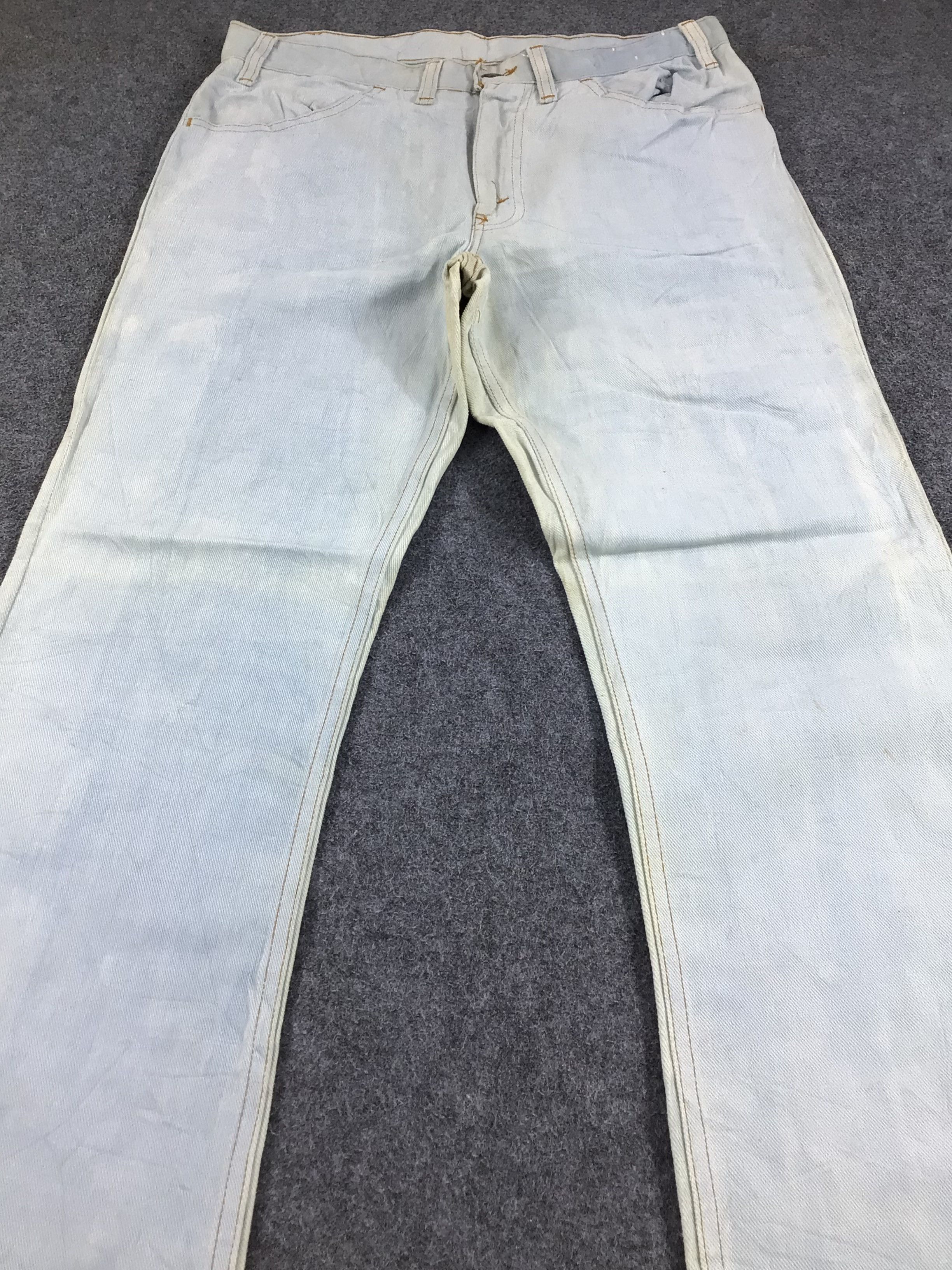 Levi's × Vintage Vintage 80s Levis Jeans White Tab Flare Pants-J818 Size US 33 - 3 Thumbnail