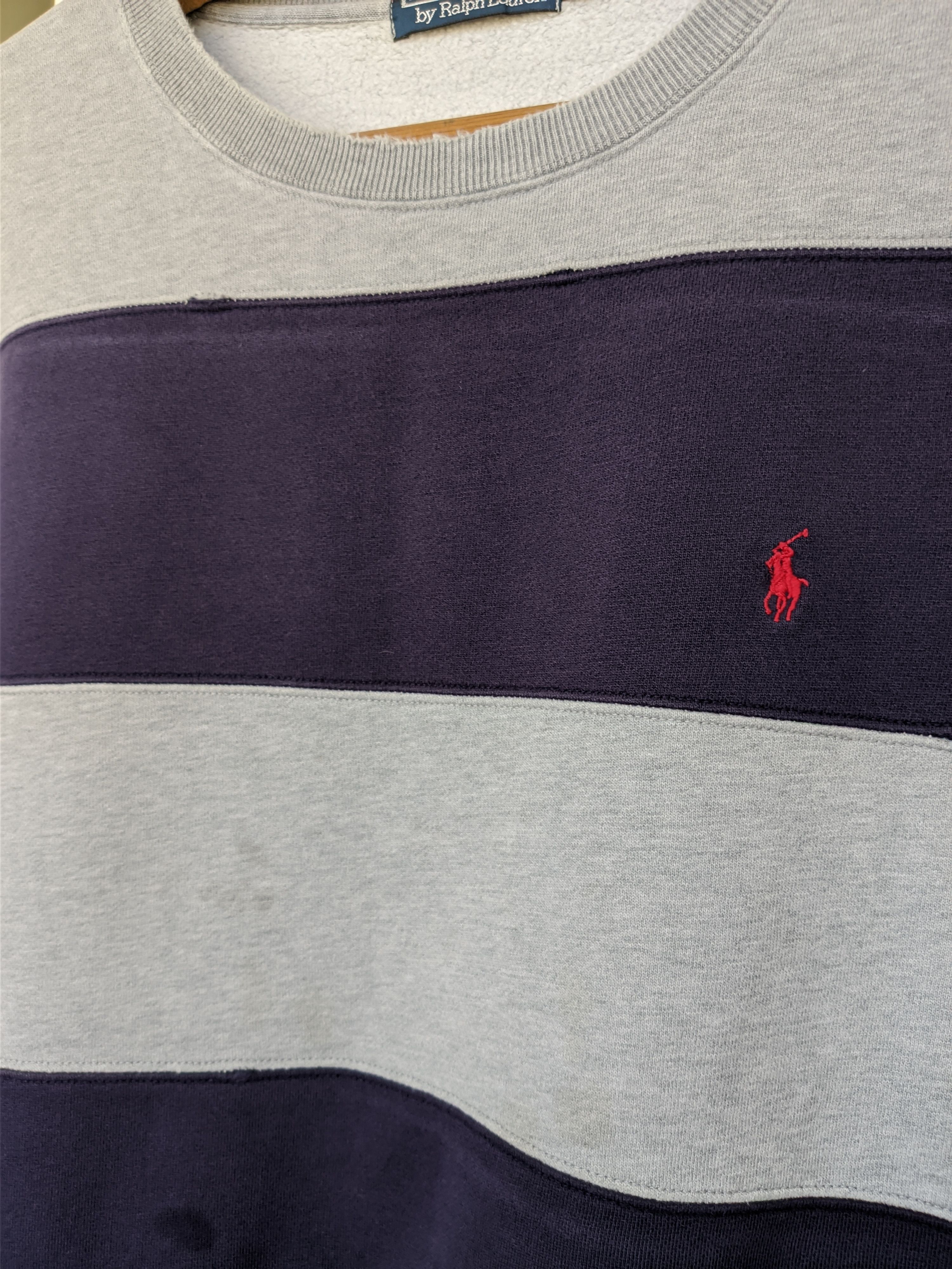 Polo Ralph Lauren × Vintage Vintage Polo Ralph Lauren Distressed Sweatshirt Size US L / EU 52-54 / 3 - 7 Thumbnail