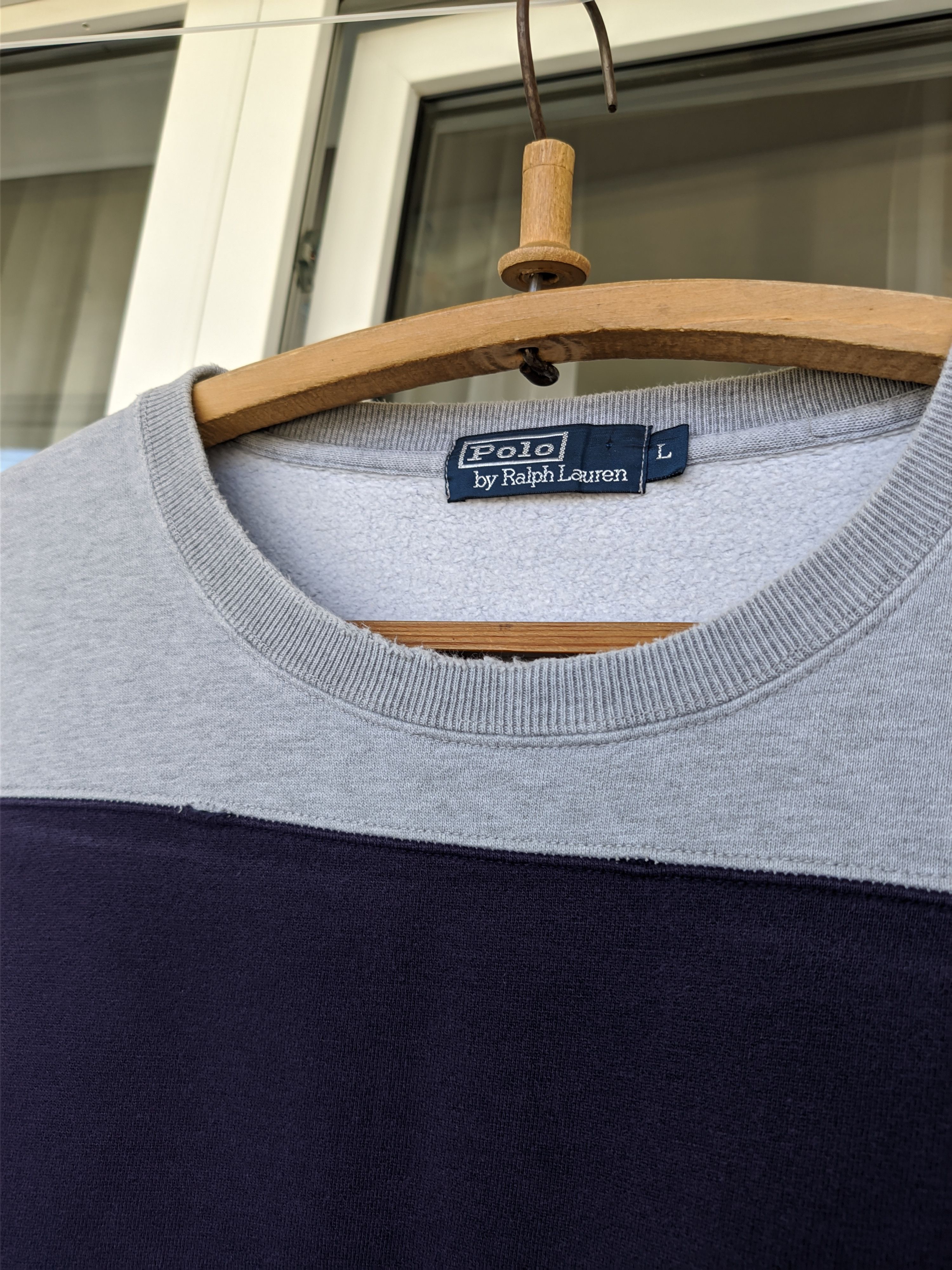 Polo Ralph Lauren × Vintage Vintage Polo Ralph Lauren Distressed Sweatshirt Size US L / EU 52-54 / 3 - 4 Thumbnail