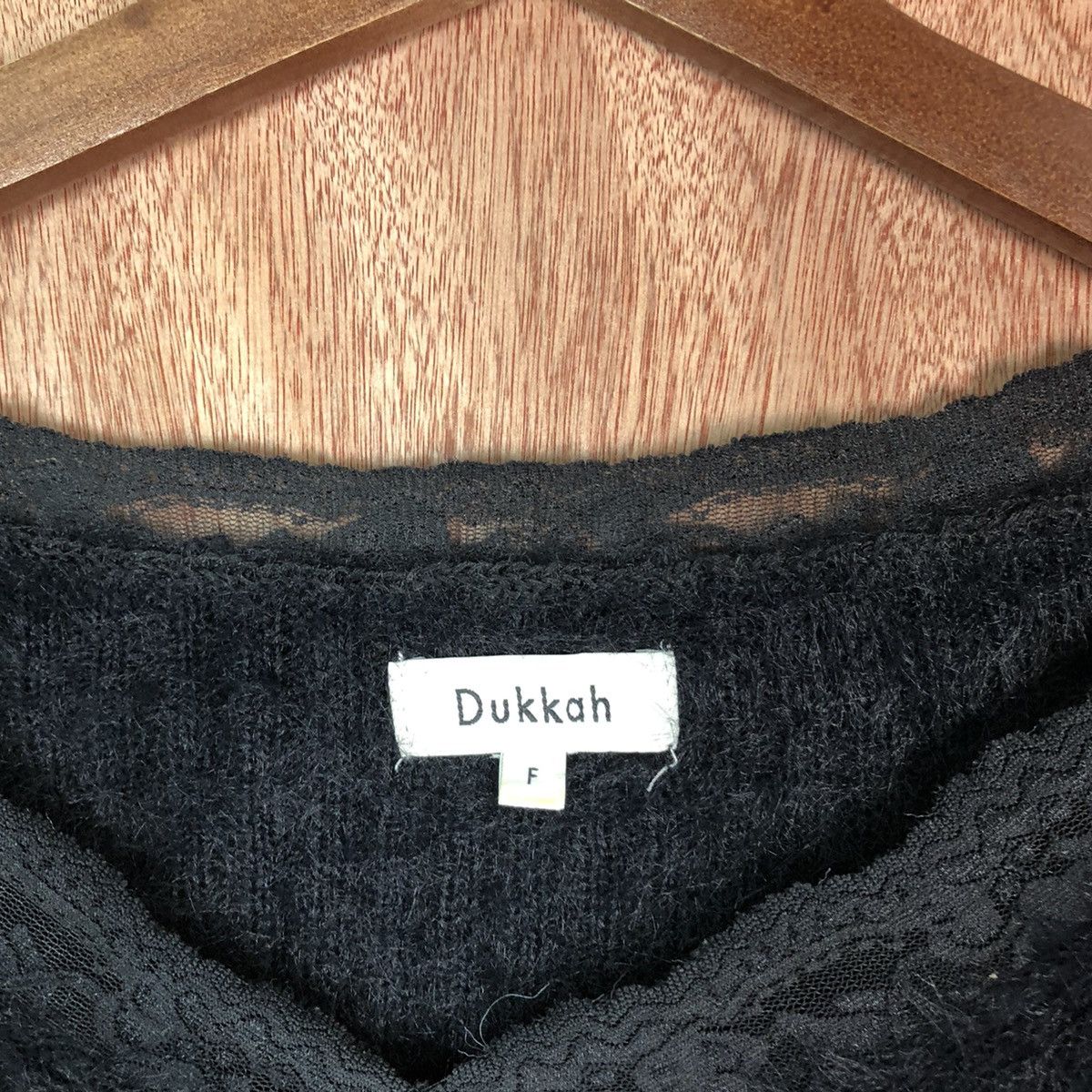 Vintage Dukkan Black Shag Shaggy Fur Mohair knitwear #6604 Size US L / EU 52-54 / 3 - 6 Thumbnail