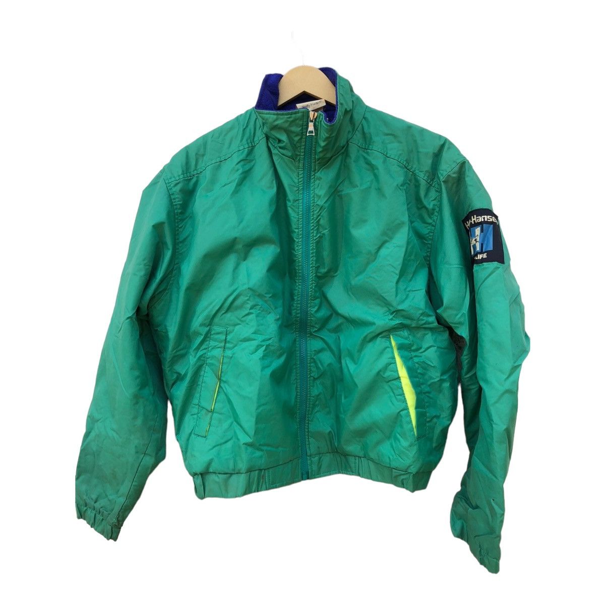 image of Vintage 90's Helly Hansen Bomber Jacket in Green, Men's (Size Medium)