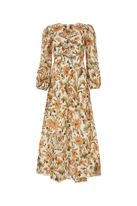 Zimmermann Printed Linen Chintz Dress | Grailed