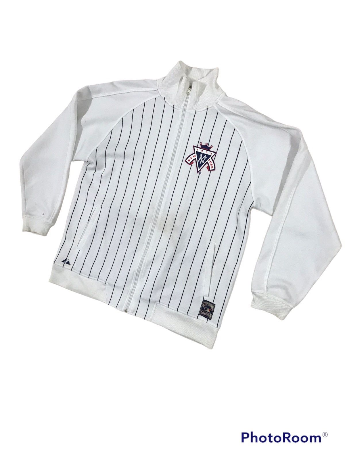 Cooperstown Collection × Majestic × New York Yankees Vintage New York Yankees 1952 Bling Bling Sweater Jacket MLB Size US M / EU 48-50 / 2 - 2 Thumbnail