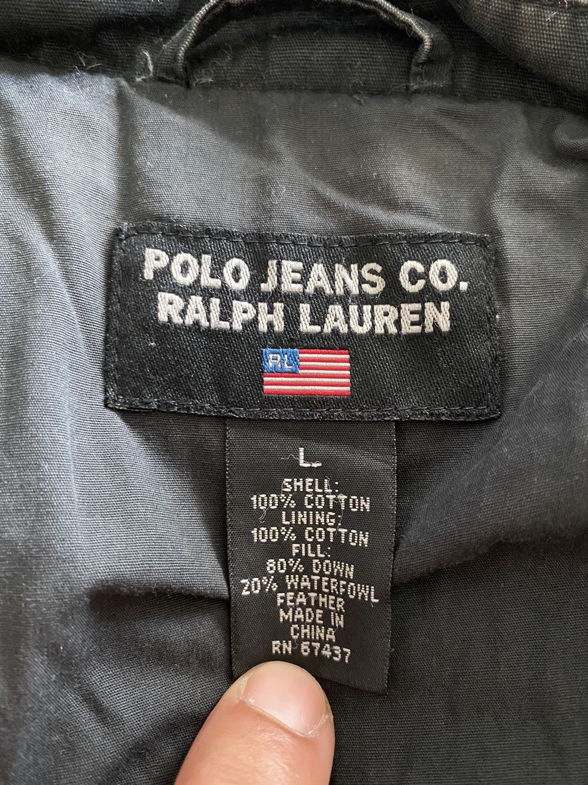 Polo Ralph Lauren × Ralph Lauren × Vintage Vintage POLO RL Puffer Jacket Design rare Size US L / EU 52-54 / 3 - 12 Thumbnail