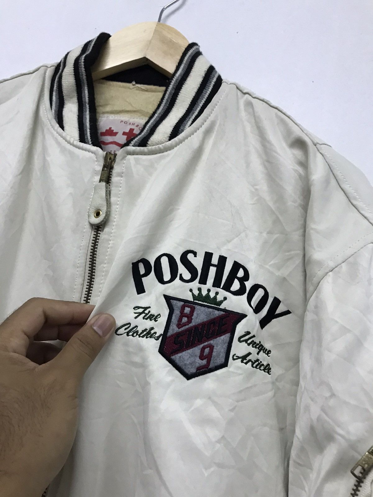 Japanese Brand Vintage Poshboy Bomber Jacket Size US XXL / EU 58 / 5 - 5 Thumbnail