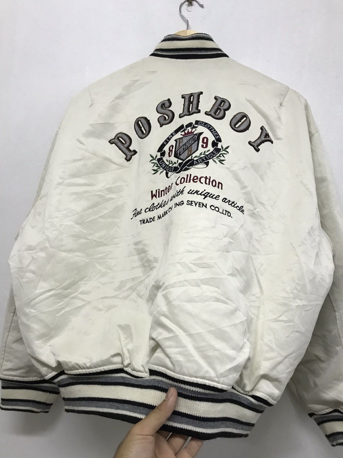 Japanese Brand Vintage Poshboy Bomber Jacket Size US XXL / EU 58 / 5 - 13 Thumbnail