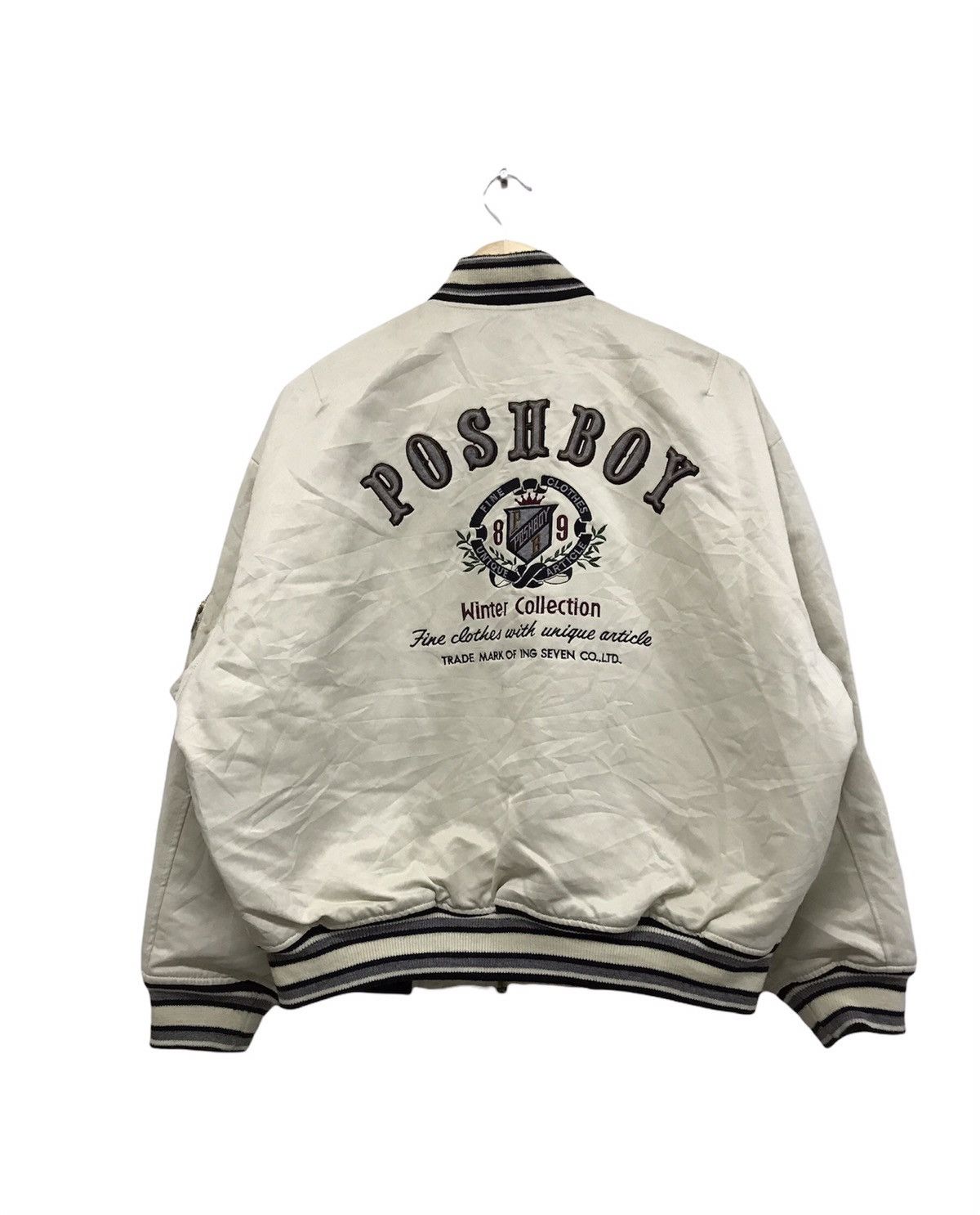 Japanese Brand Vintage Poshboy Bomber Jacket Size US XXL / EU 58 / 5 - 1 Thumbnail