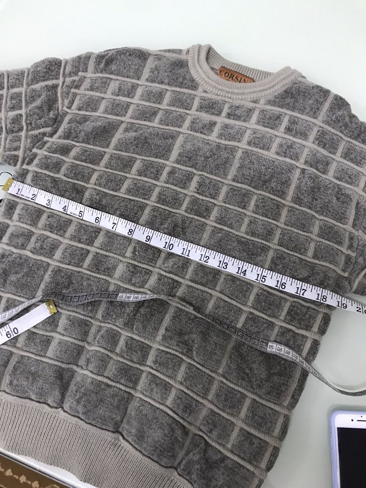 Vintage Vintage Italian Designers Corsini Knit Sweatshirt Like Coogi Size US M / EU 48-50 / 2 - 12 Thumbnail