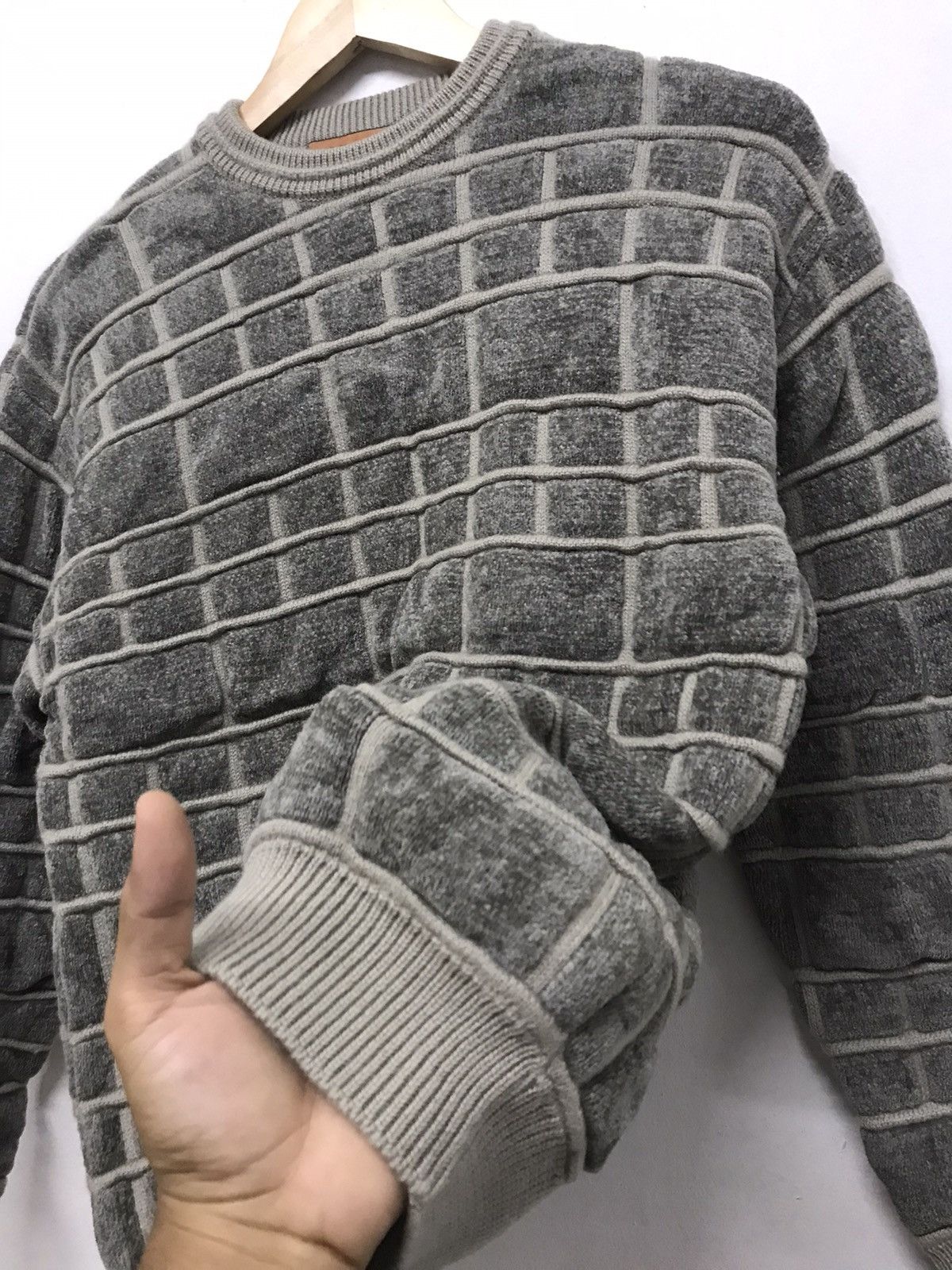 Vintage Vintage Italian Designers Corsini Knit Sweatshirt Like Coogi Size US M / EU 48-50 / 2 - 6 Thumbnail