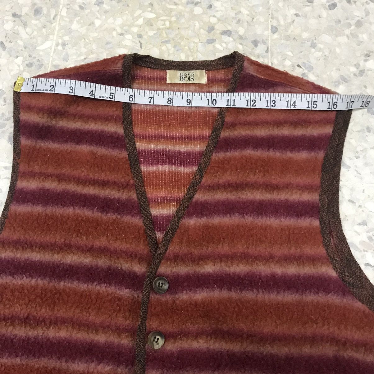 Japanese Brand Vintage Les Vis a Bois printed fleeces vest Size US L / EU 52-54 / 3 - 14 Thumbnail