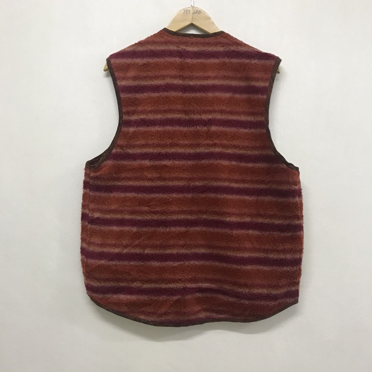 Japanese Brand Vintage Les Vis a Bois printed fleeces vest Size US L / EU 52-54 / 3 - 11 Thumbnail