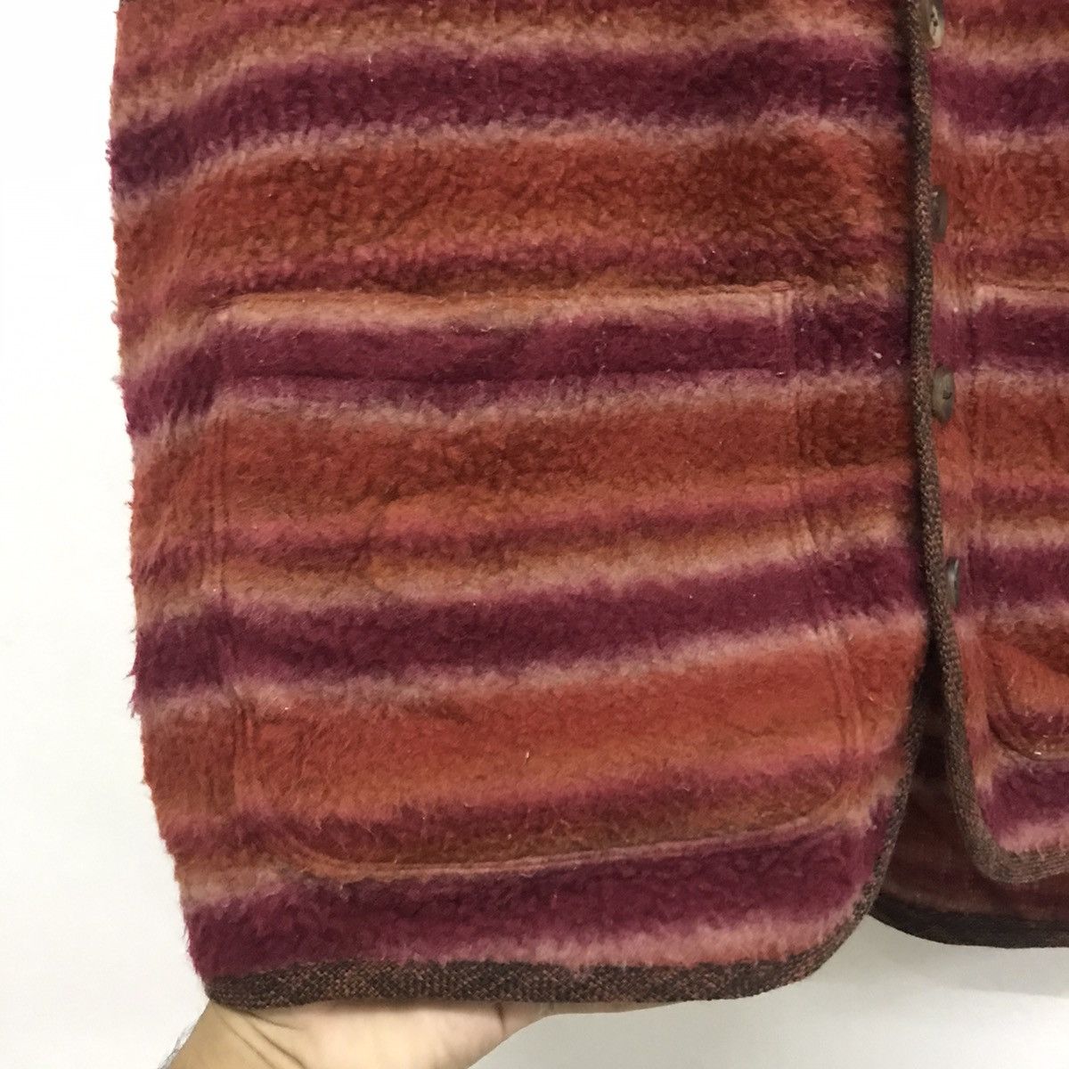 Japanese Brand Vintage Les Vis a Bois printed fleeces vest Size US L / EU 52-54 / 3 - 5 Thumbnail
