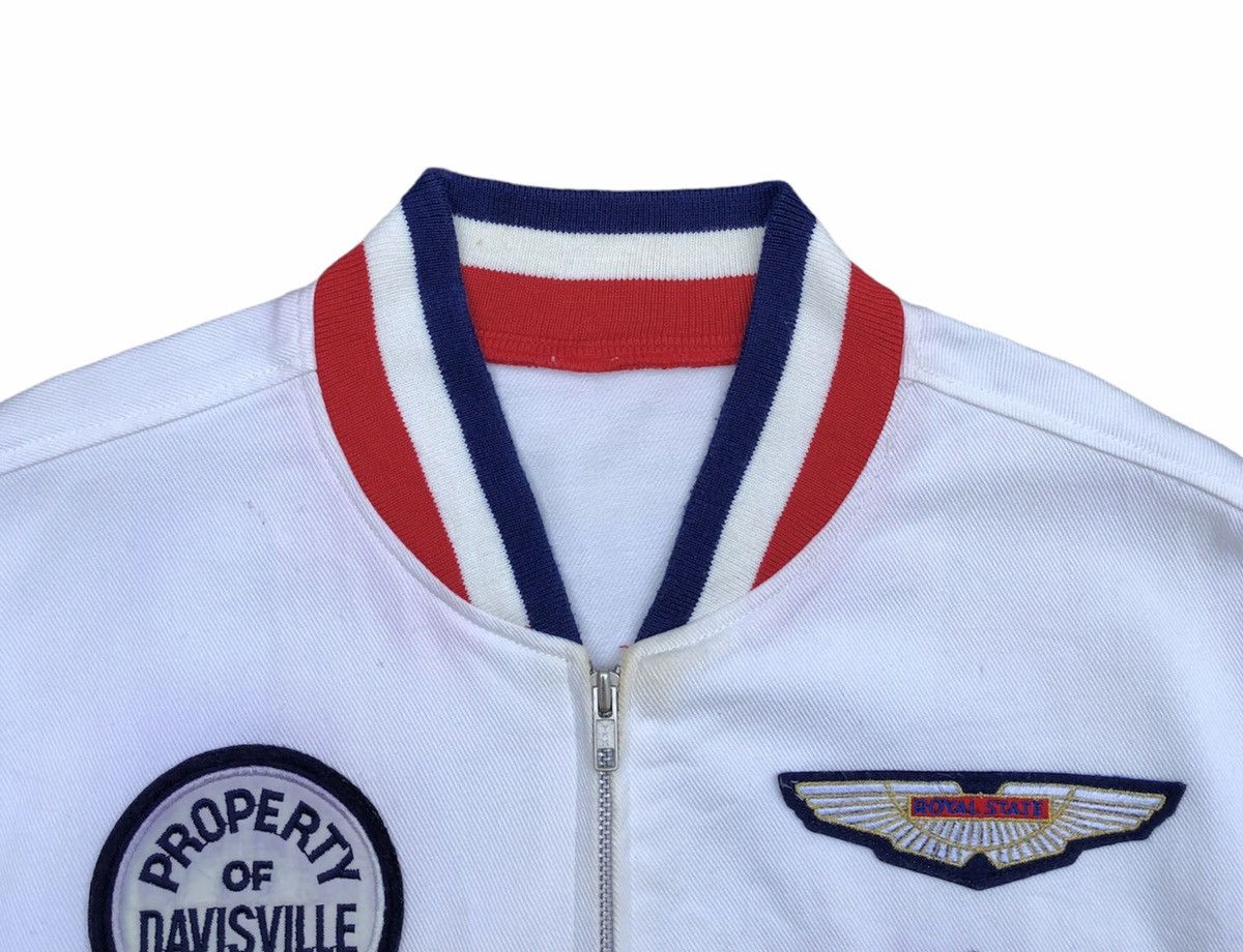 Vintage Stadium Jacket With Patches Bomber Jacket