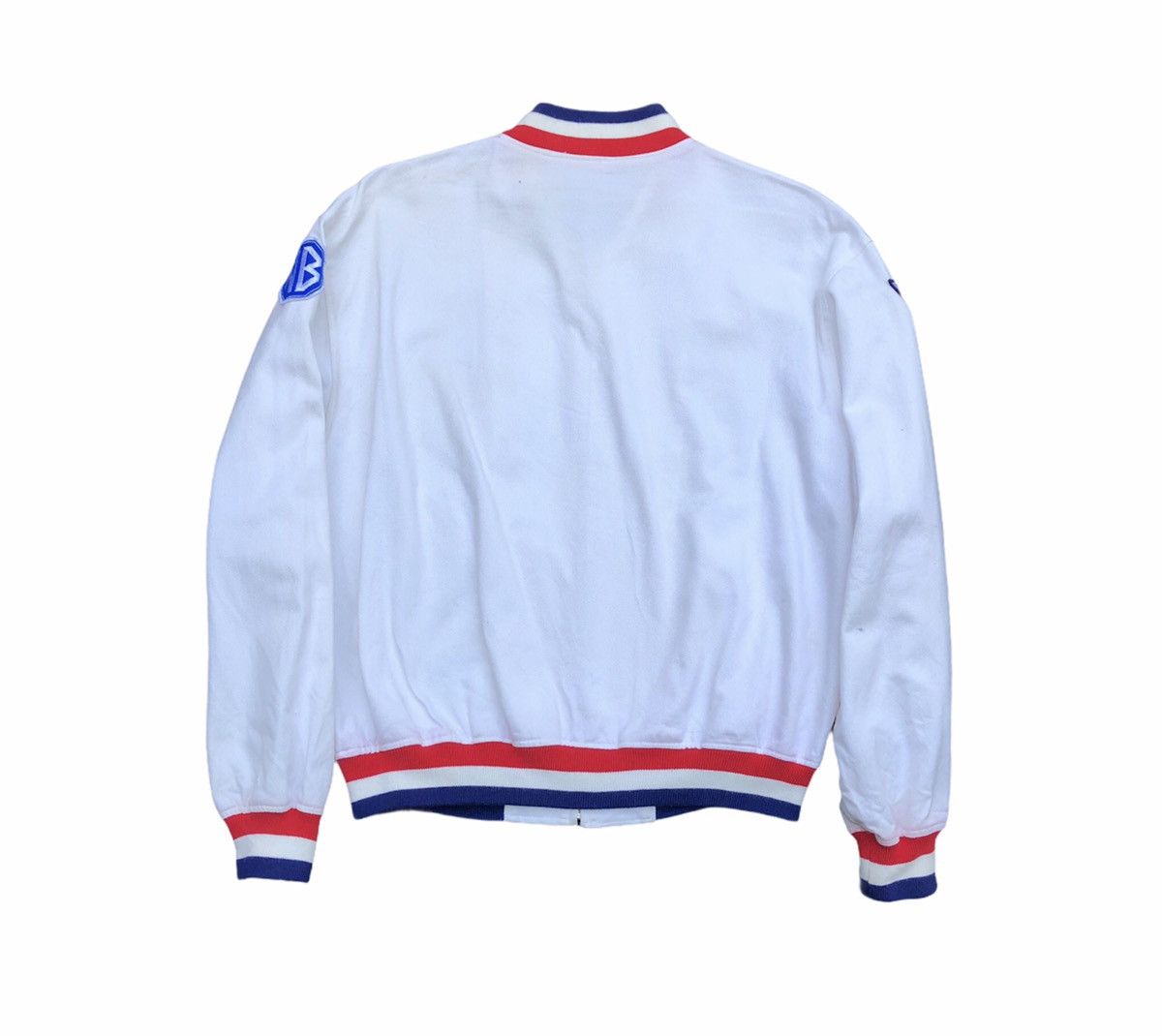 Vintage Stadium Jacket With Patches Bomber Jacket