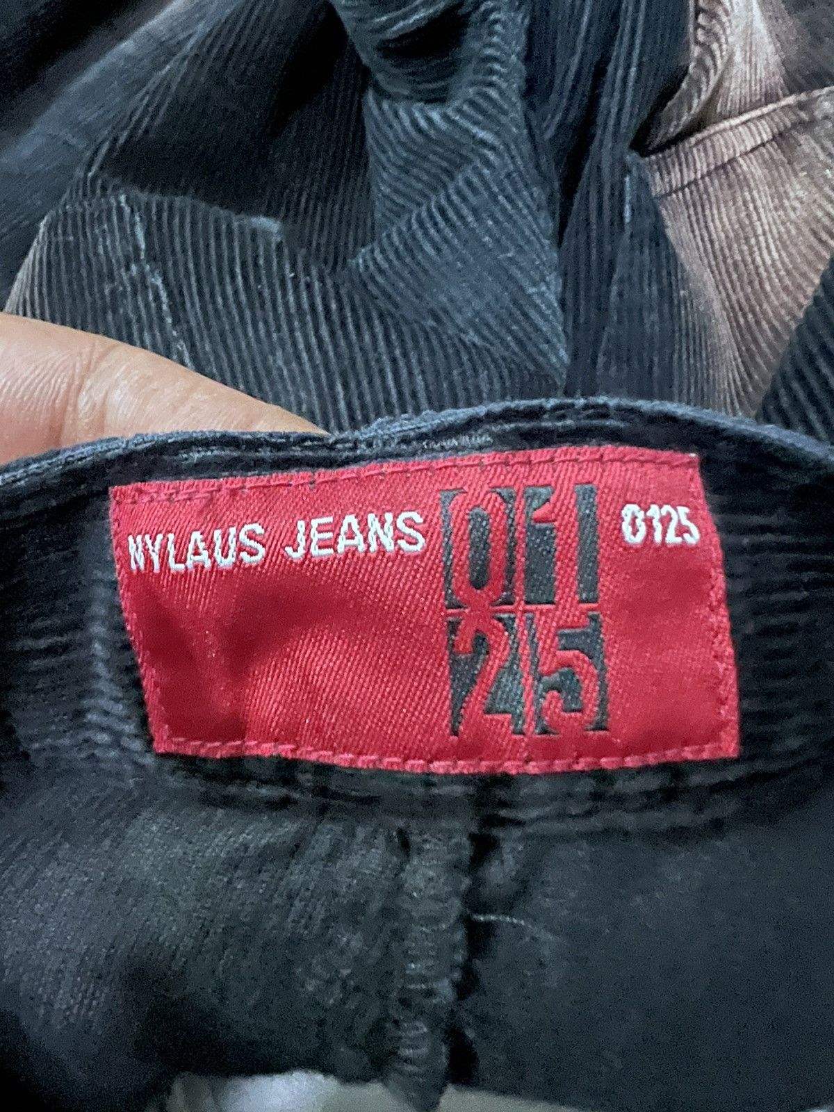 Japanese Brand × Vintage BLACK FADED NYLAUS CODUROY PANT Size US 30 / EU 46 - 8 Thumbnail