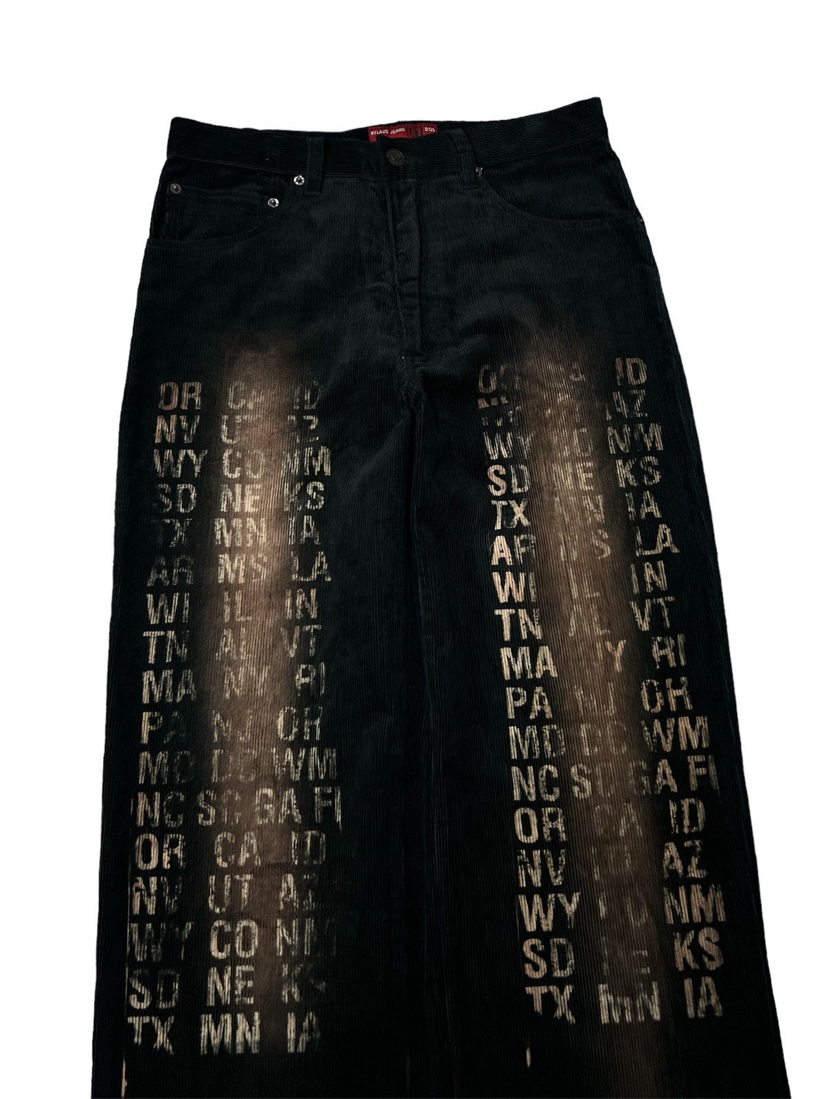 Japanese Brand × Vintage BLACK FADED NYLAUS CODUROY PANT Size US 30 / EU 46 - 2 Thumbnail