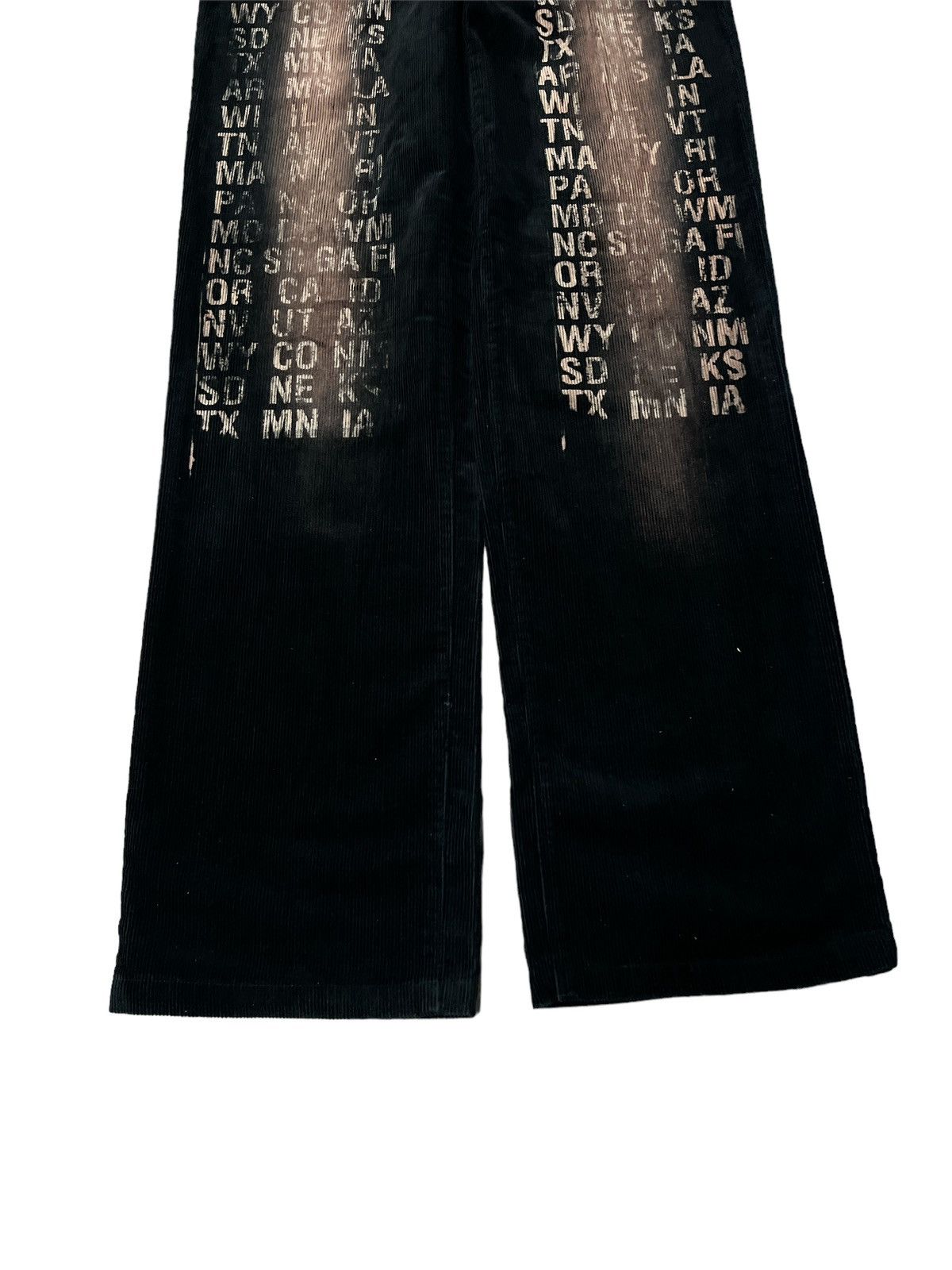 Japanese Brand × Vintage BLACK FADED NYLAUS CODUROY PANT Size US 30 / EU 46 - 3 Thumbnail