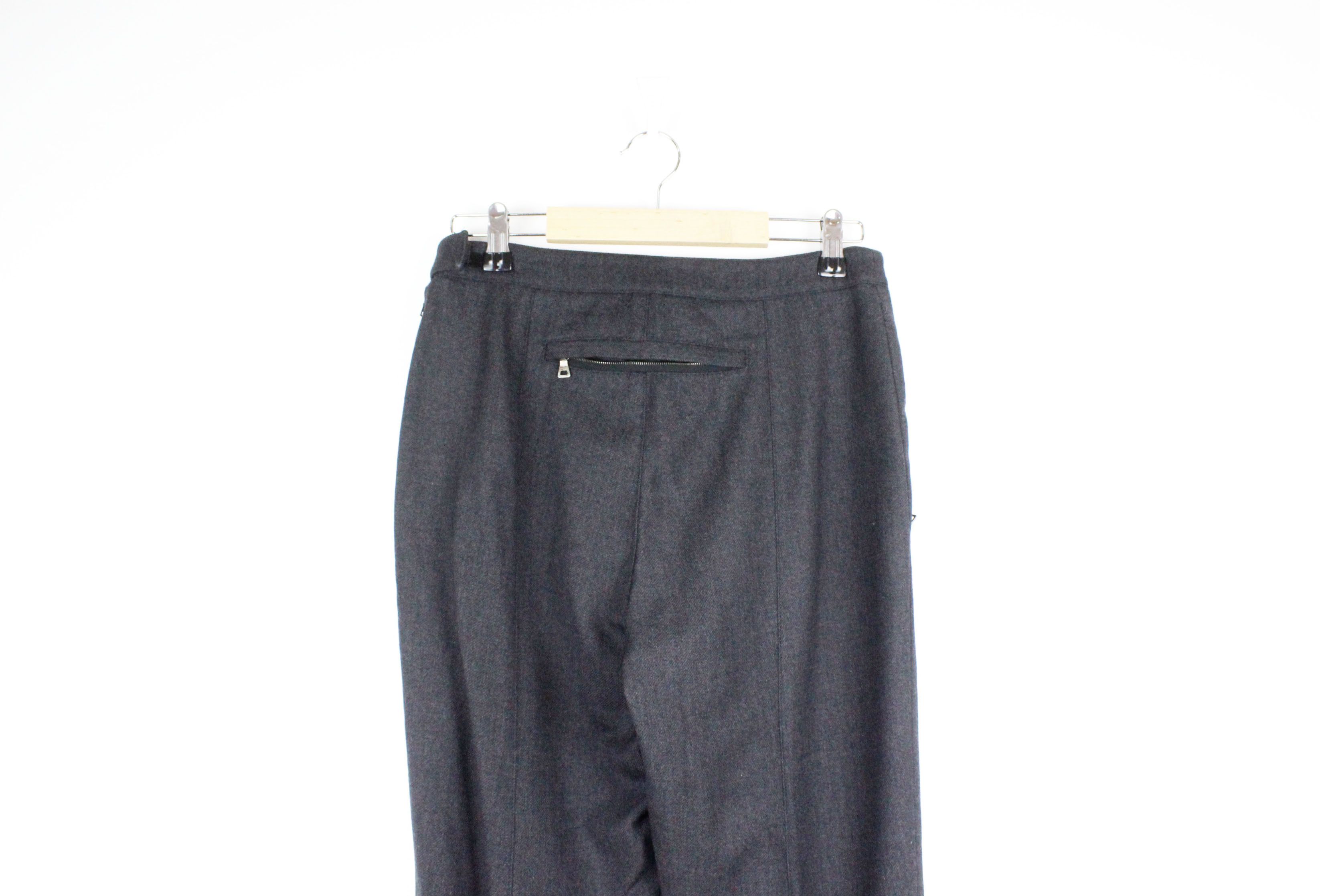 Prada Wmns Prada Red Logo Wool Zipper Sport Track Pants Trousers Size 27" / US 4 / IT 40 - 6 Thumbnail