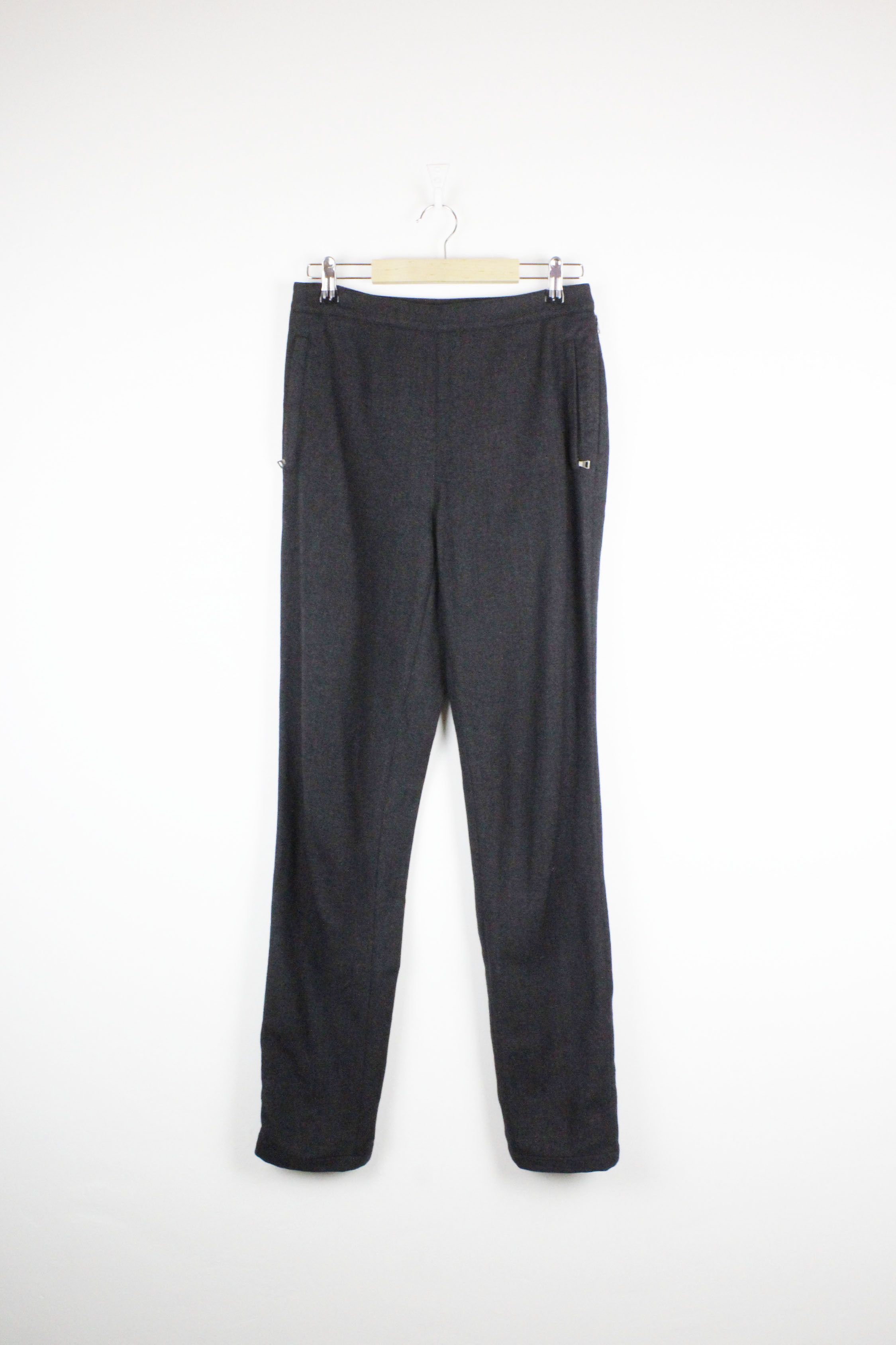 Prada Wmns Prada Red Logo Wool Zipper Sport Track Pants Trousers Size 27" / US 4 / IT 40 - 1 Thumbnail