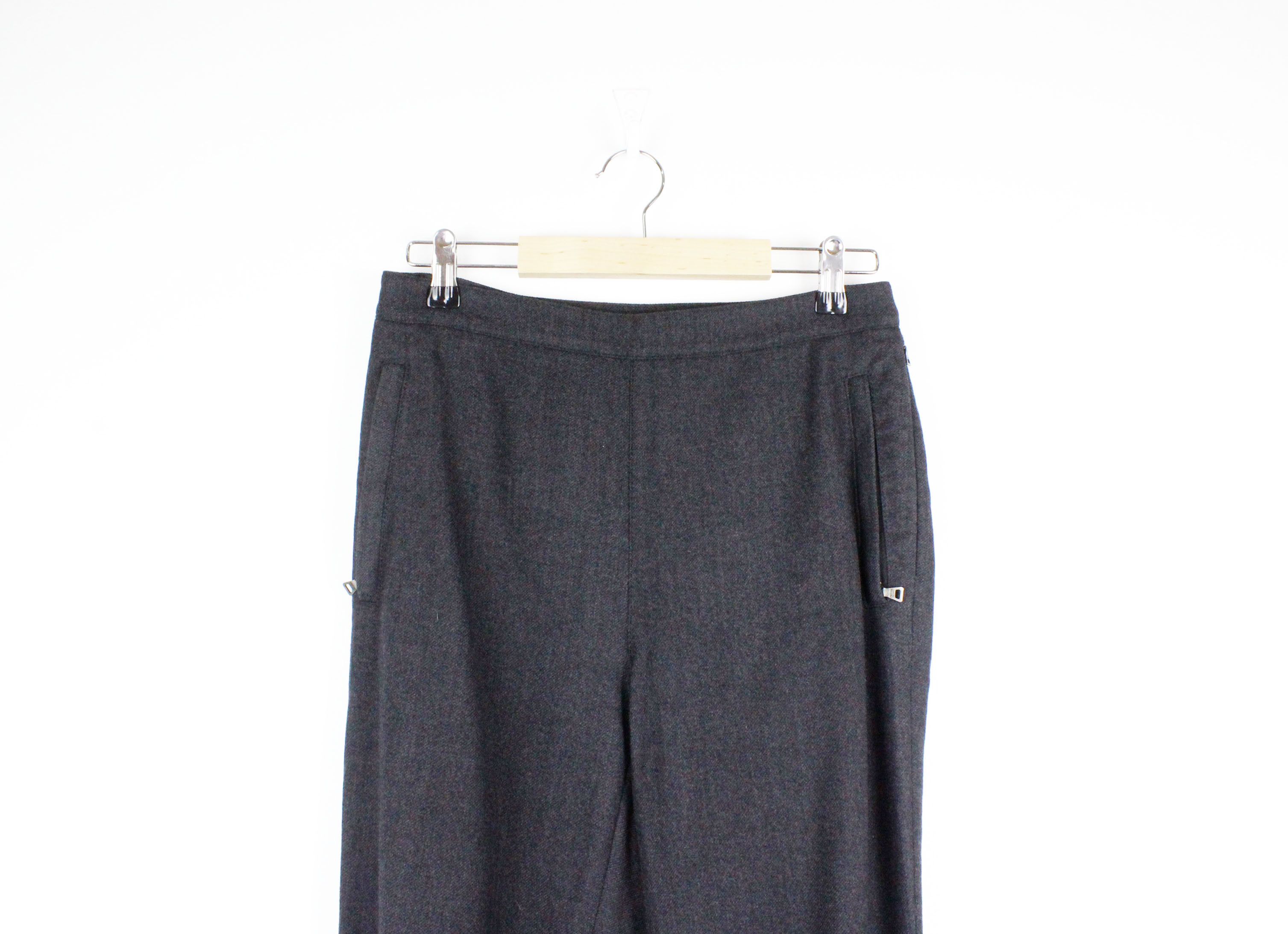 Prada Wmns Prada Red Logo Wool Zipper Sport Track Pants Trousers Size 27" / US 4 / IT 40 - 3 Thumbnail