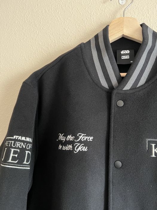 kith knicks varsity jacket